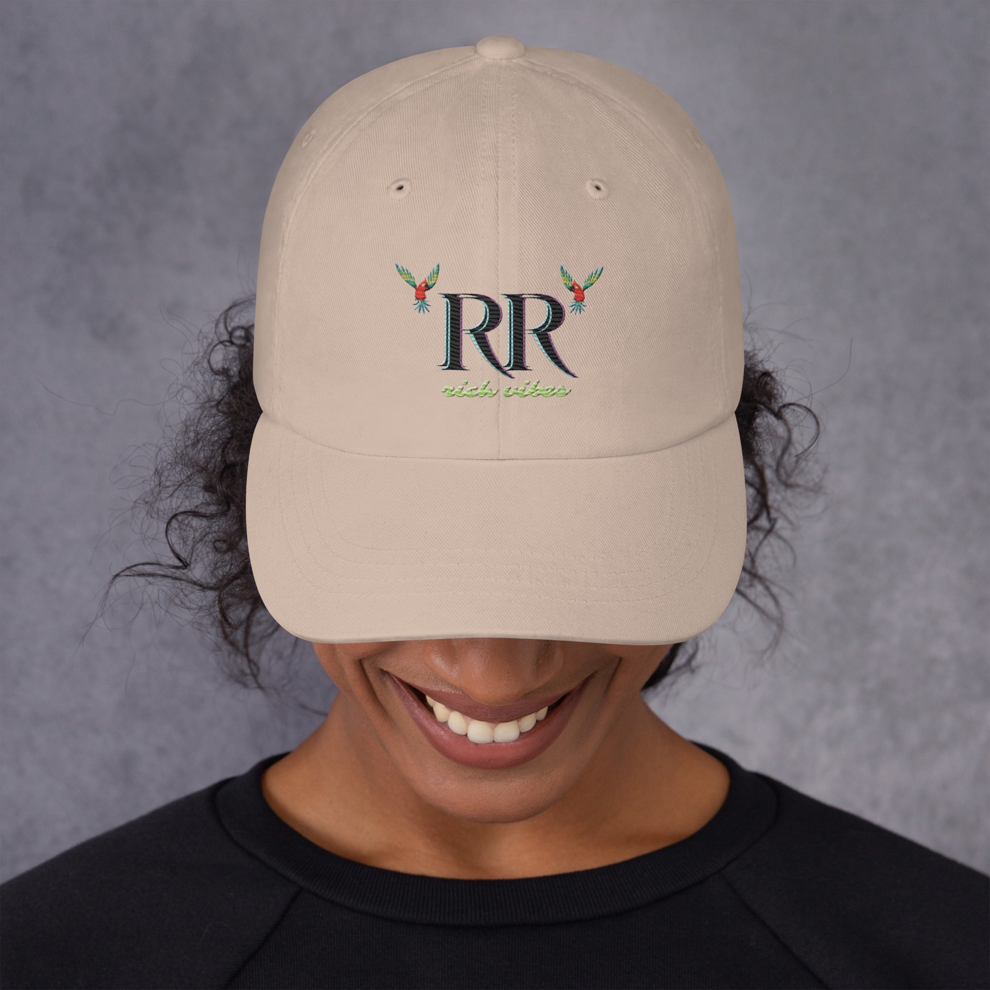 Rich Vibes RR Volt Logo - Dad hat Stone