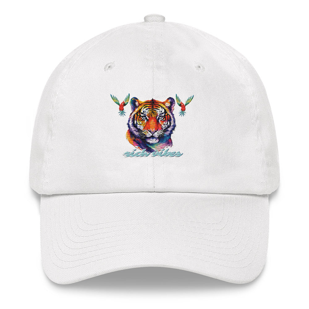 Rich Vibes Tropical Jungle Tiger 3.5 - Dad hat White 2