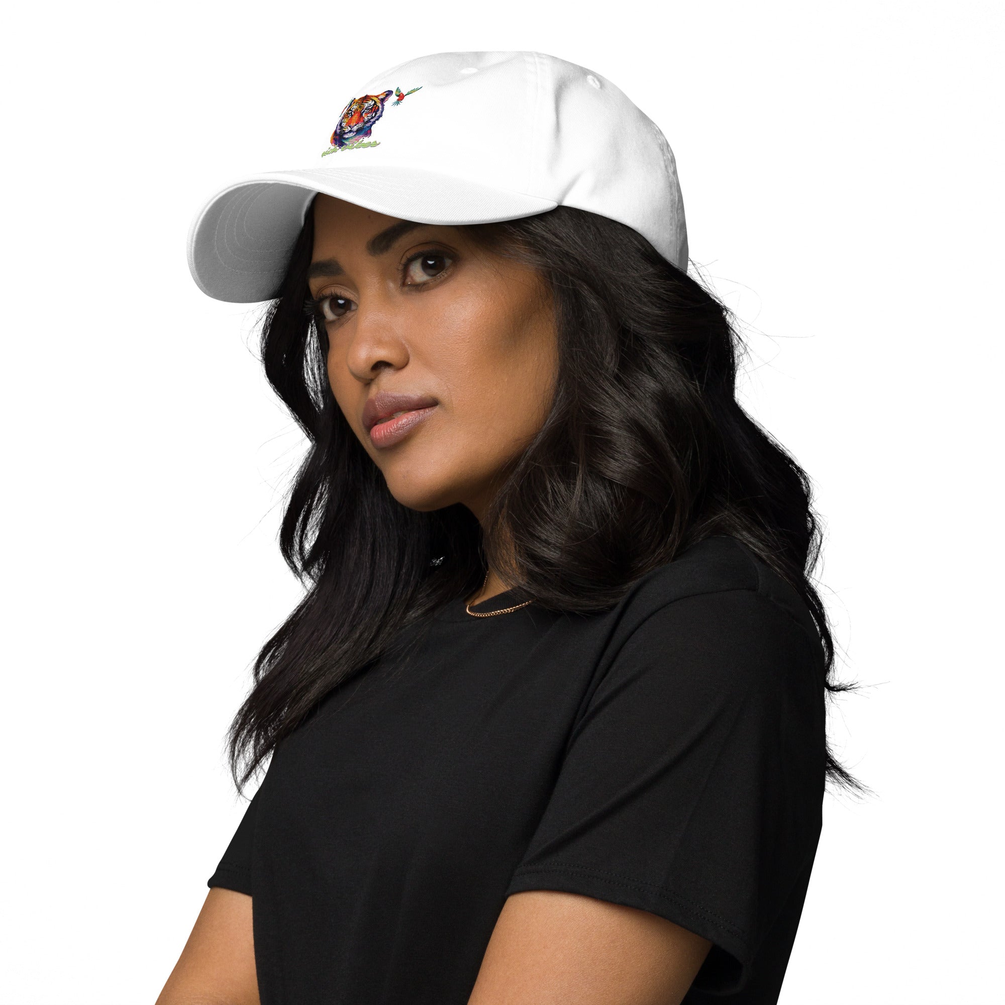 Rich Vibes Tropical Jungle Tiger 3.5 - Dad hat White
