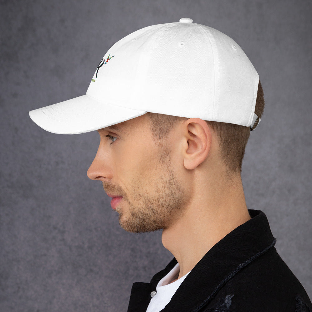 Rich Vibes RR Volt Logo - Dad hat White