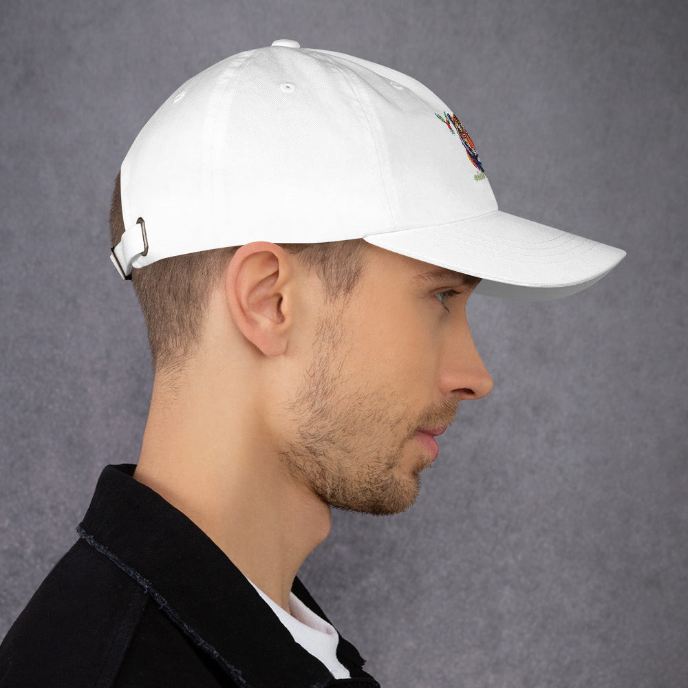 Rich Vibes Tropical Jungle Tiger 3.5 - Dad hat White