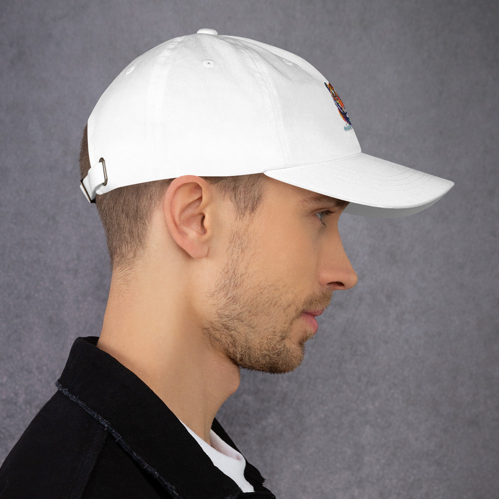 Rich Vibes Tropical Jungle Tiger 1.0 - Dad hat Royal White