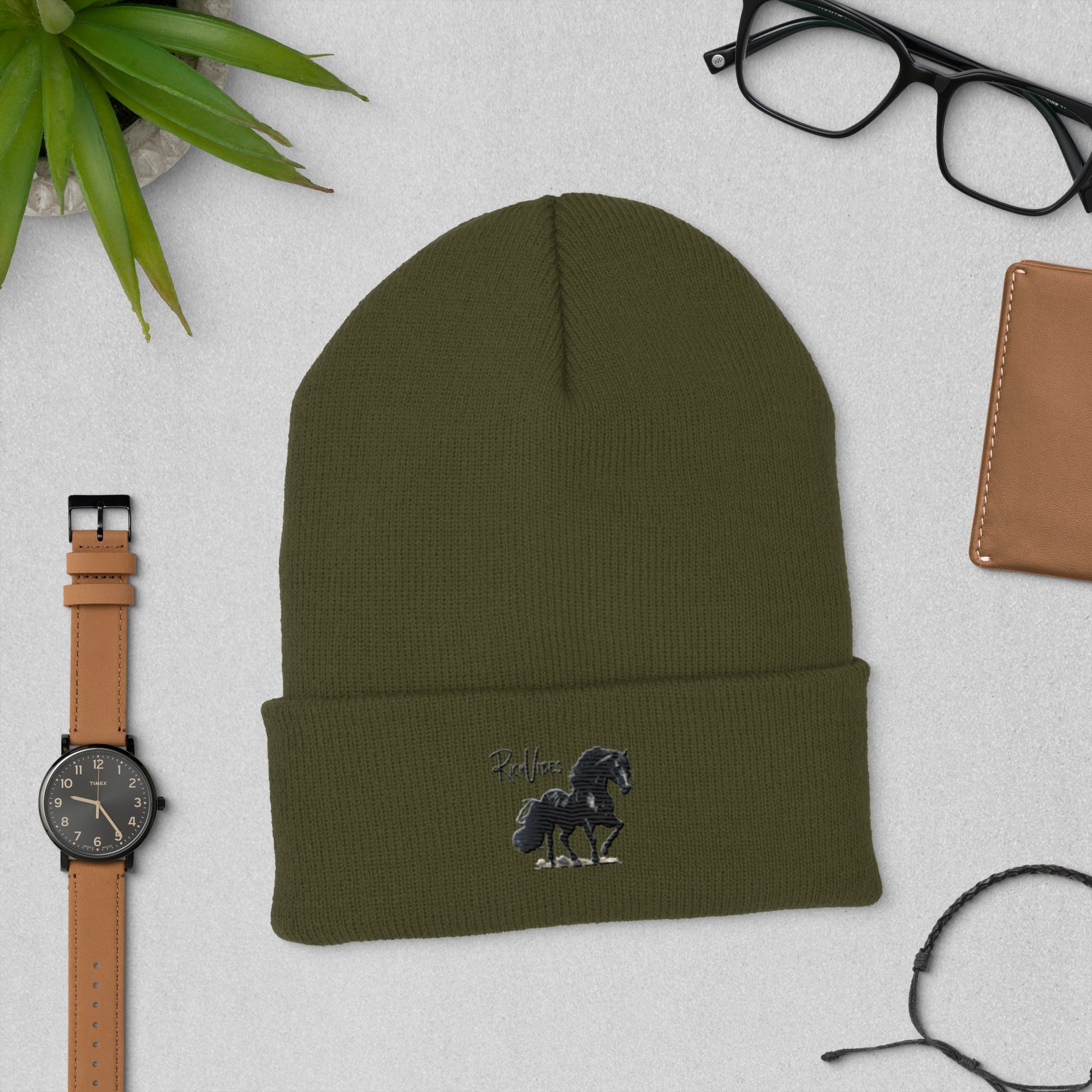 Rich Vibes Stallion Stable - Cuffed Beanie