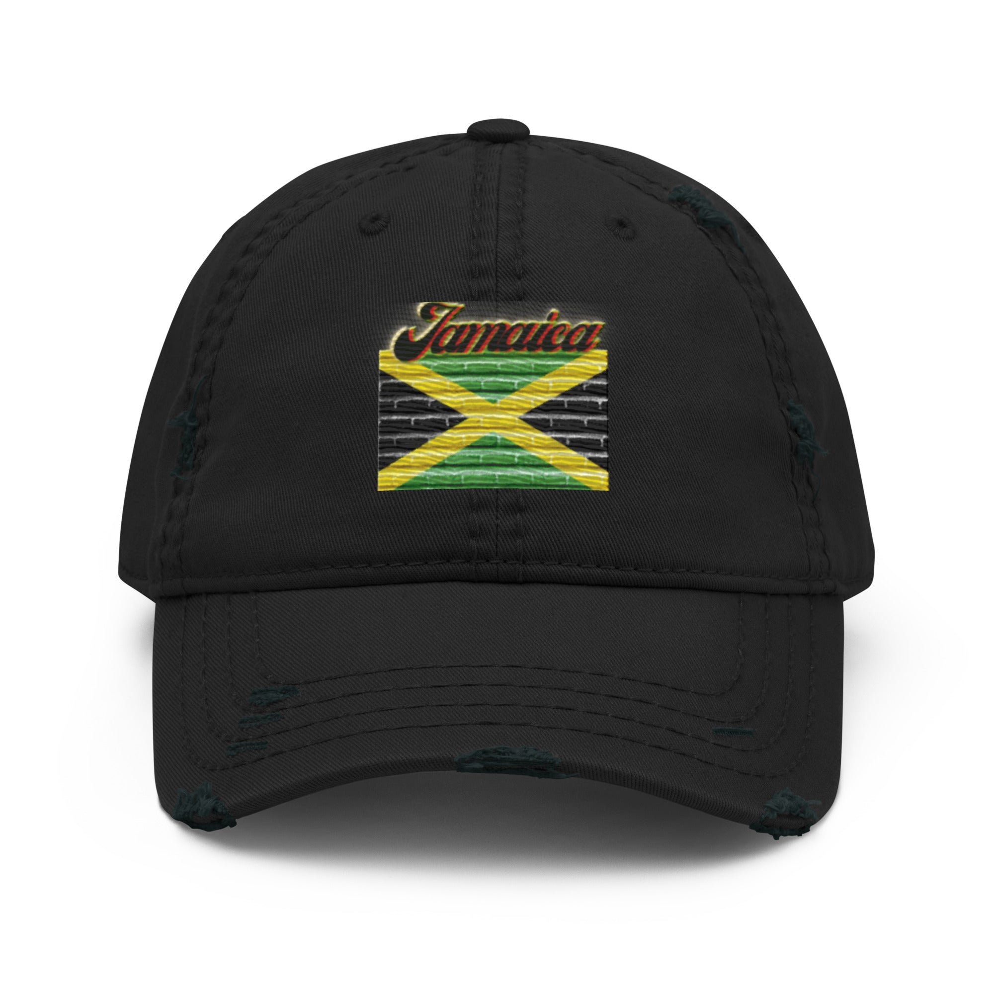 Jamaica Camo - Distressed Dad Hat