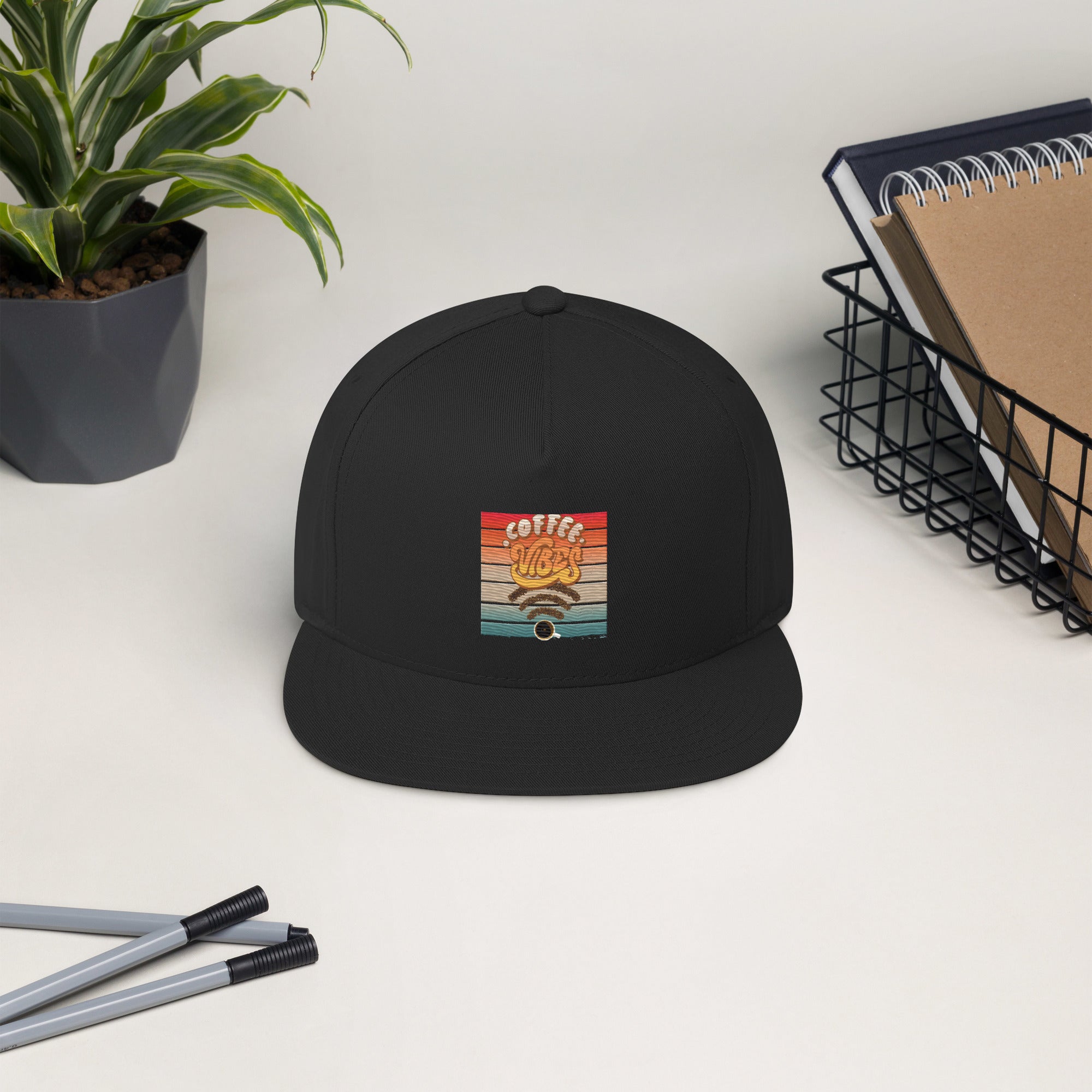 Rich Drip Coffee Vibes Gold - Flat Bill Cap