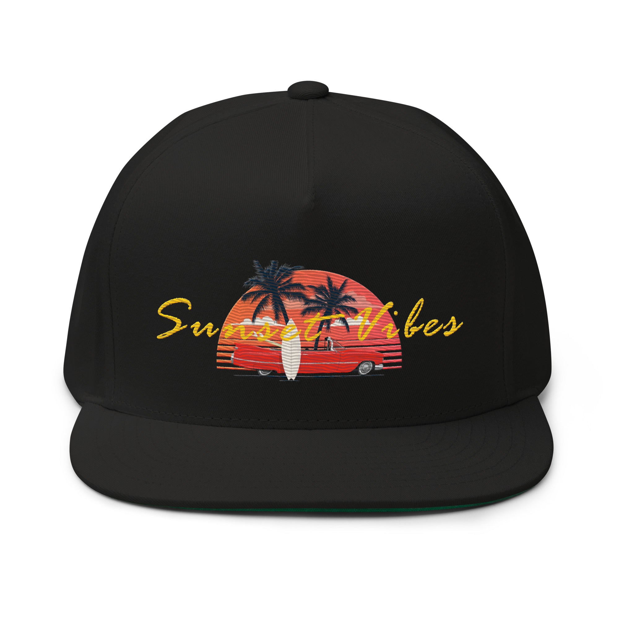 Sunset Vibes RV5 SURFS UP SUNSET CLASSIC - Flat Bill Cap White