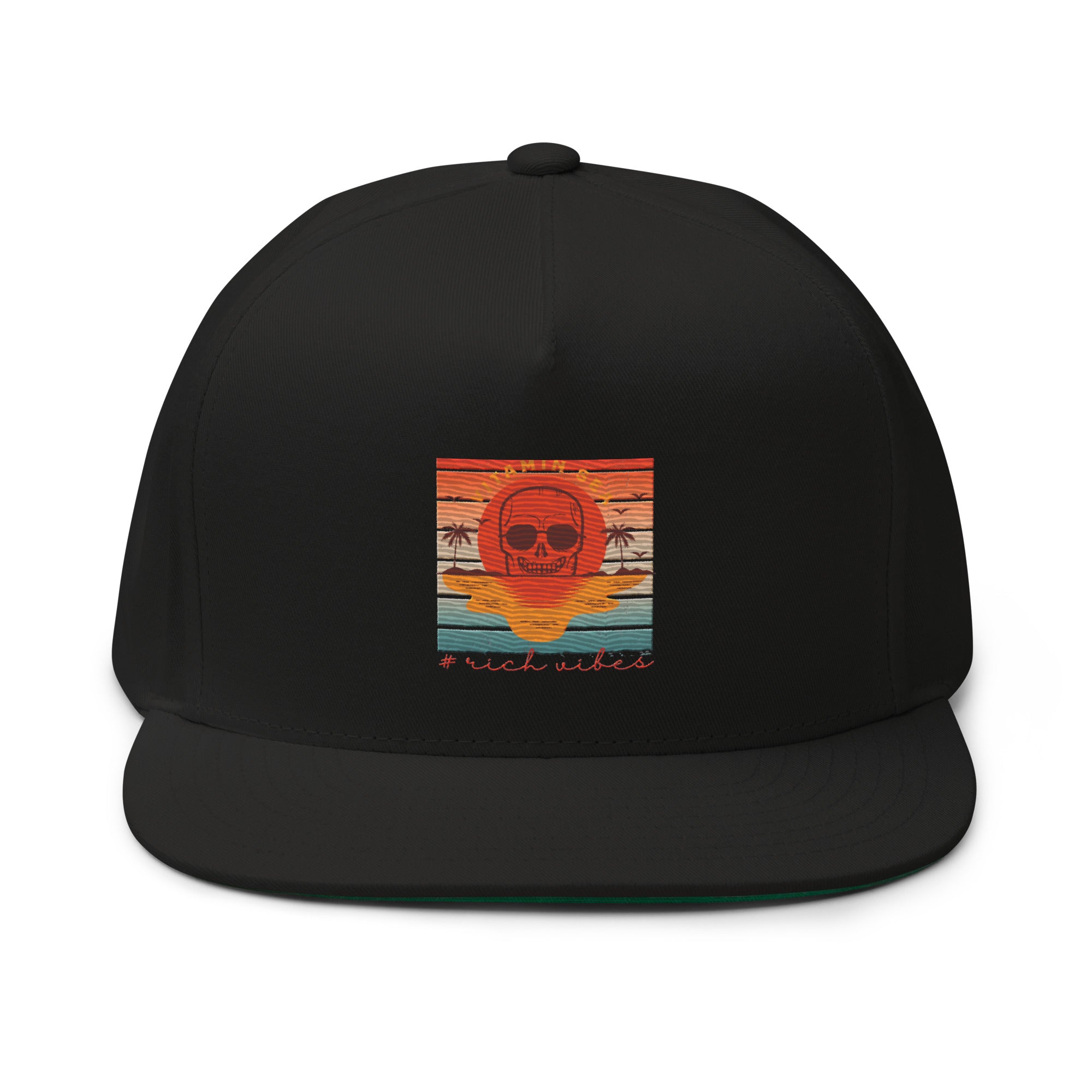 Rich Vibes Vitamin Sea - Flat Bill Cap Black