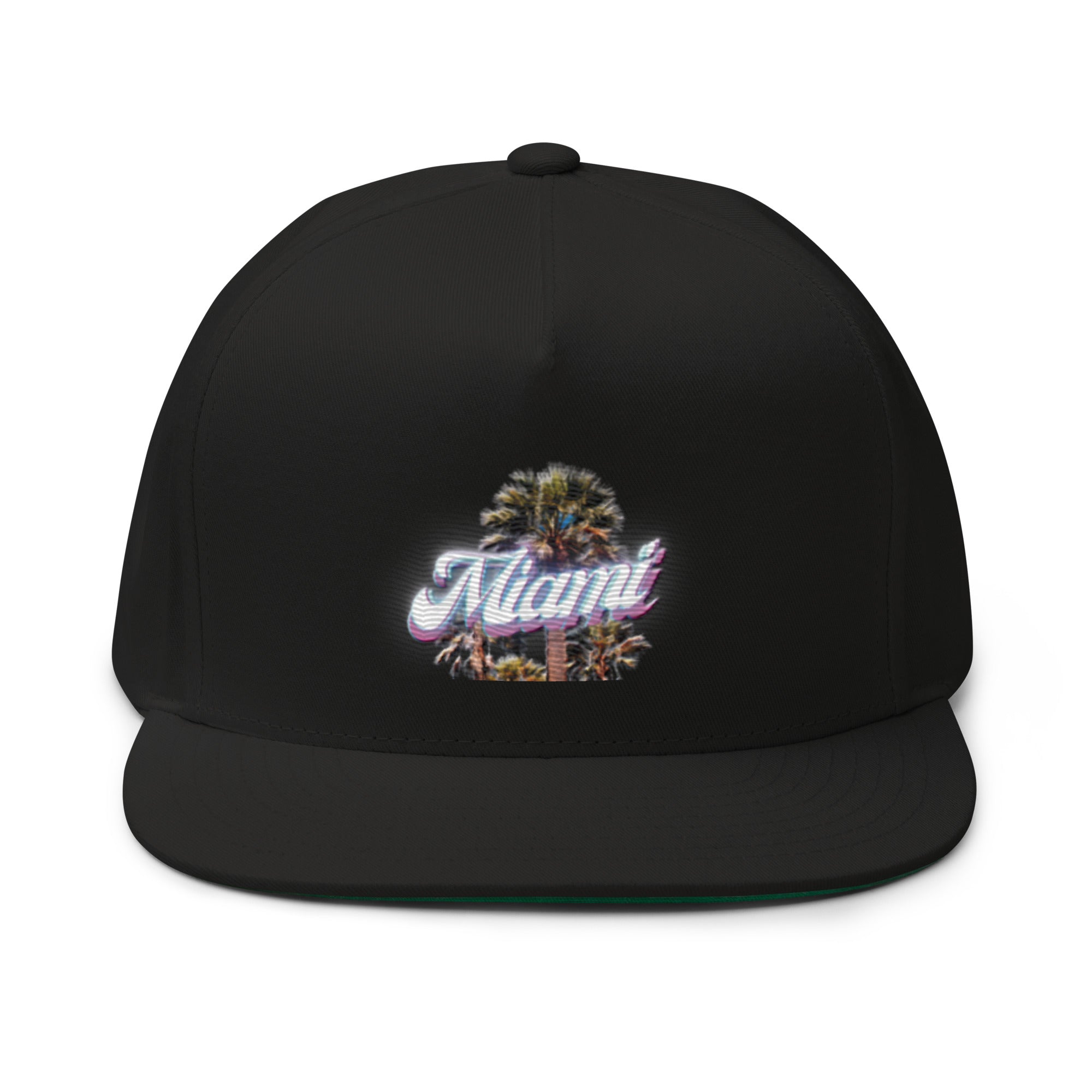 Rich Drip Miami Beach Palm Tree Drip 1.0 - Flat Bill Cap Black