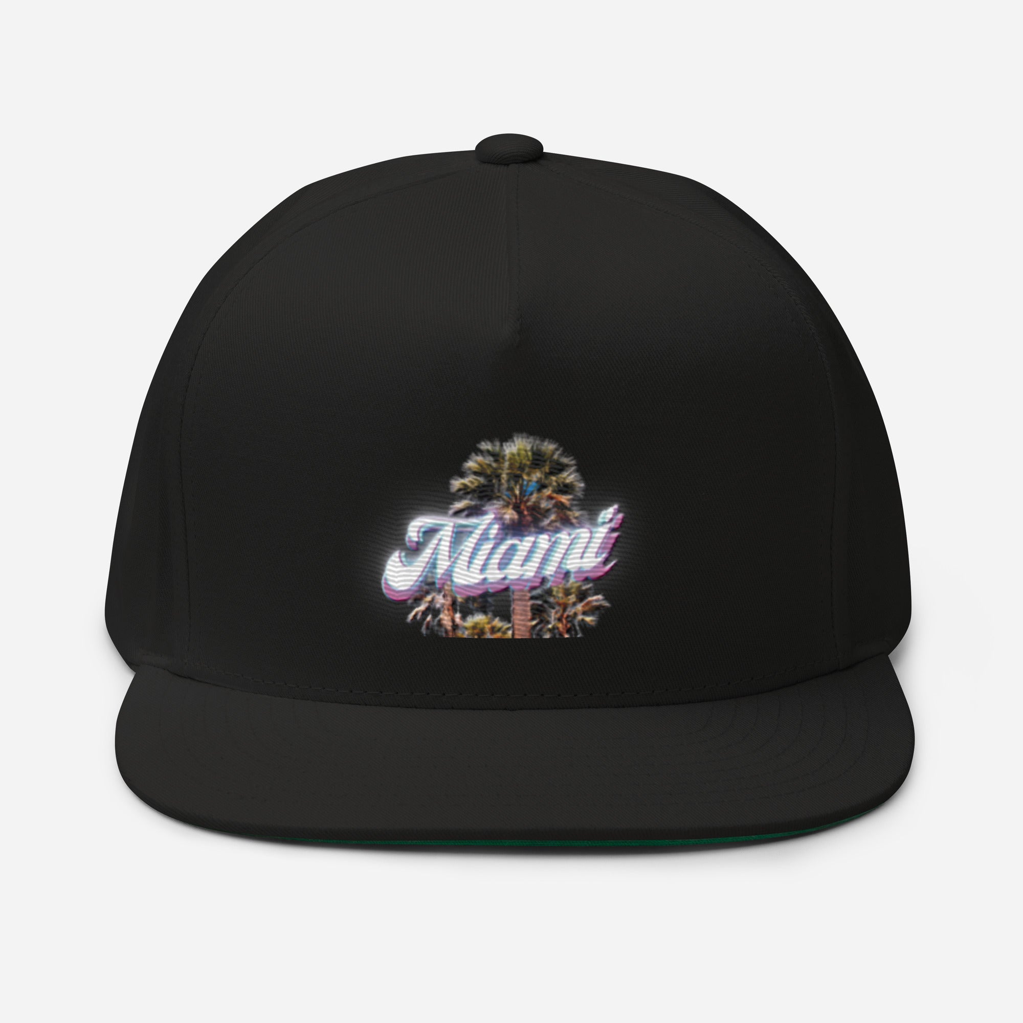 Rich Drip Miami Beach Palm Tree Drip 1.0 - Flat Bill Cap Black