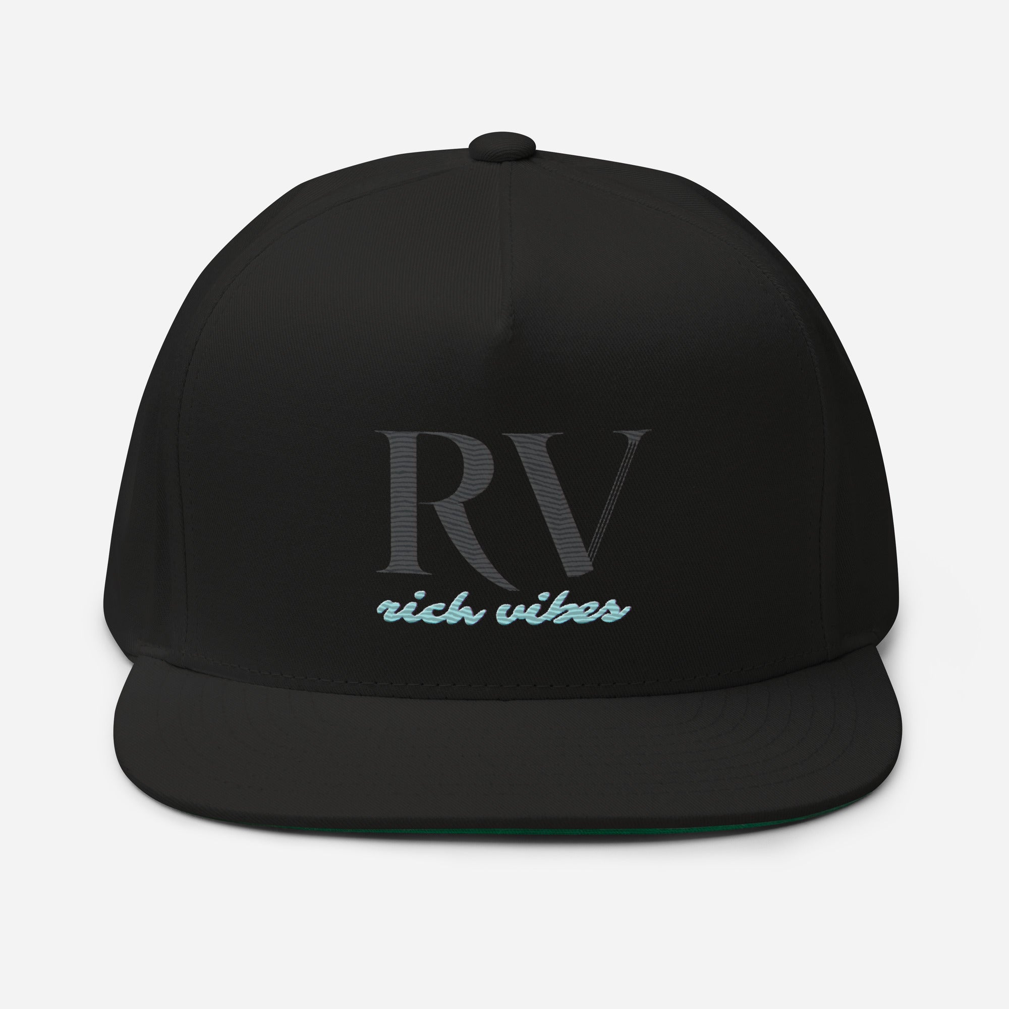 Rich Vibes RV Silhouette - Flat Bill Cap Black