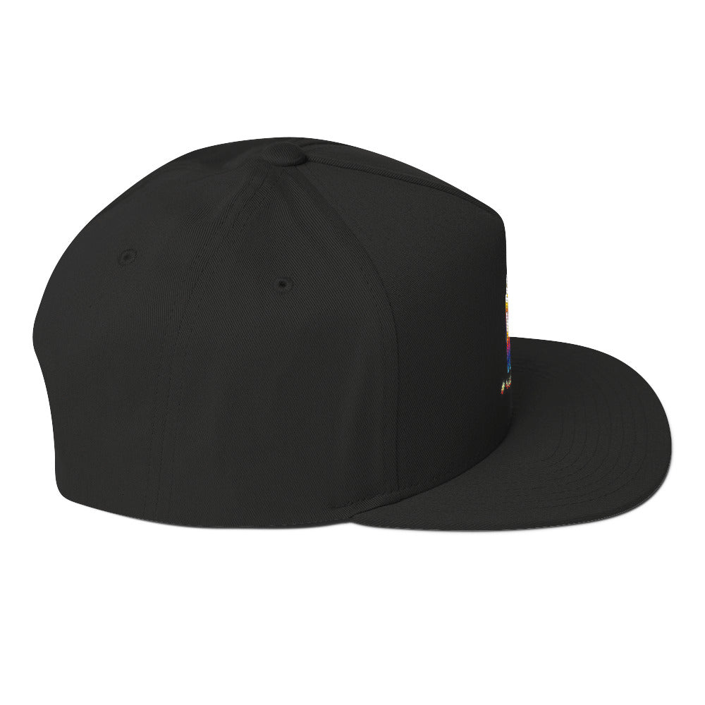 Rich Drip Multi Colored Good Vibes 1.1 - Flat Bill Cap Black