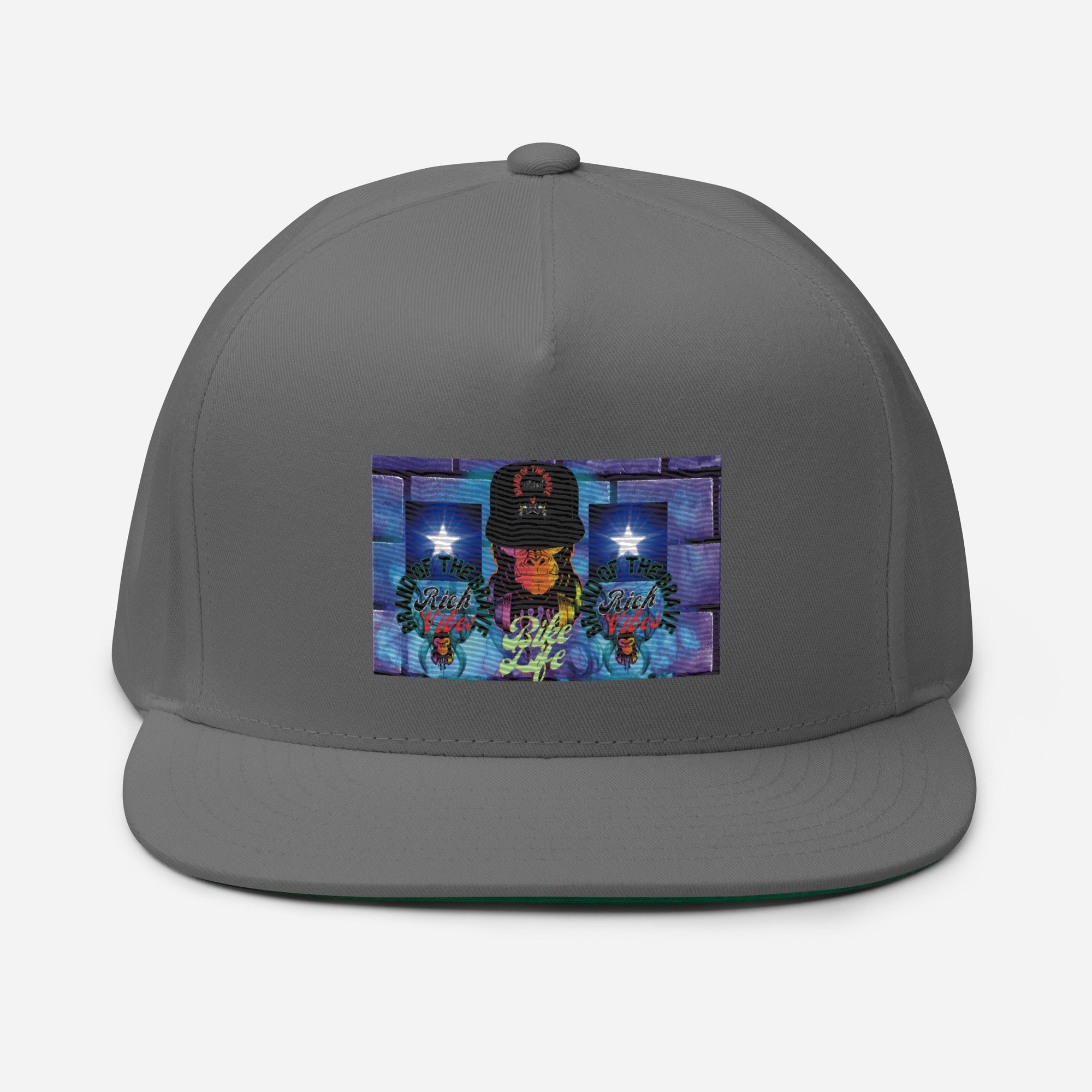 Rich Vibes Purple Brick Volt Bike Life 1.0 - Flat Bill Cap Grey