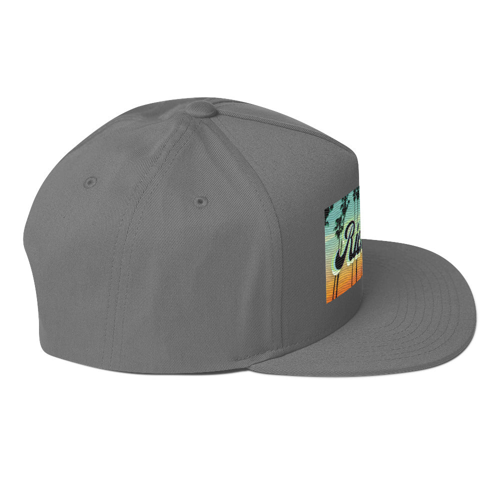 Rich Drip BlueIsland Sunset 1.0 - Flat Bill Cap Grey
