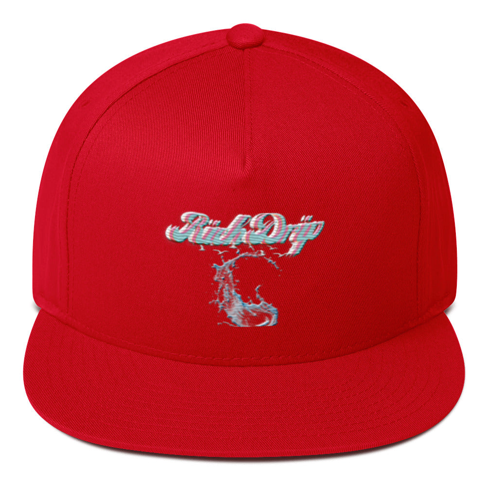 Rich Vibes Rich Drip Str8 Splash RR 2.0 - Flat Bill Cap MIAMI White