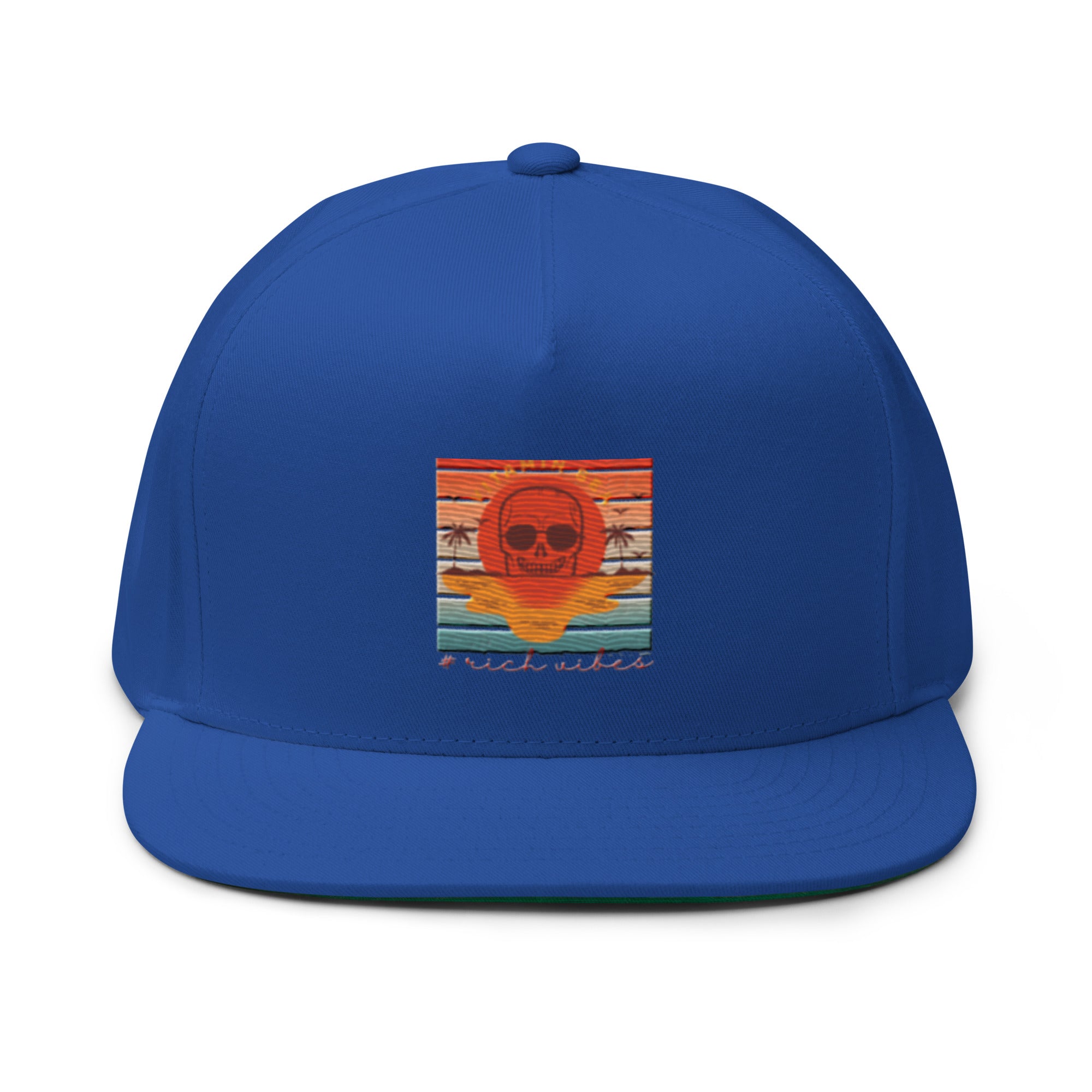 Rich Vibes Vitamin Sea - Flat Bill Cap Royal Blue