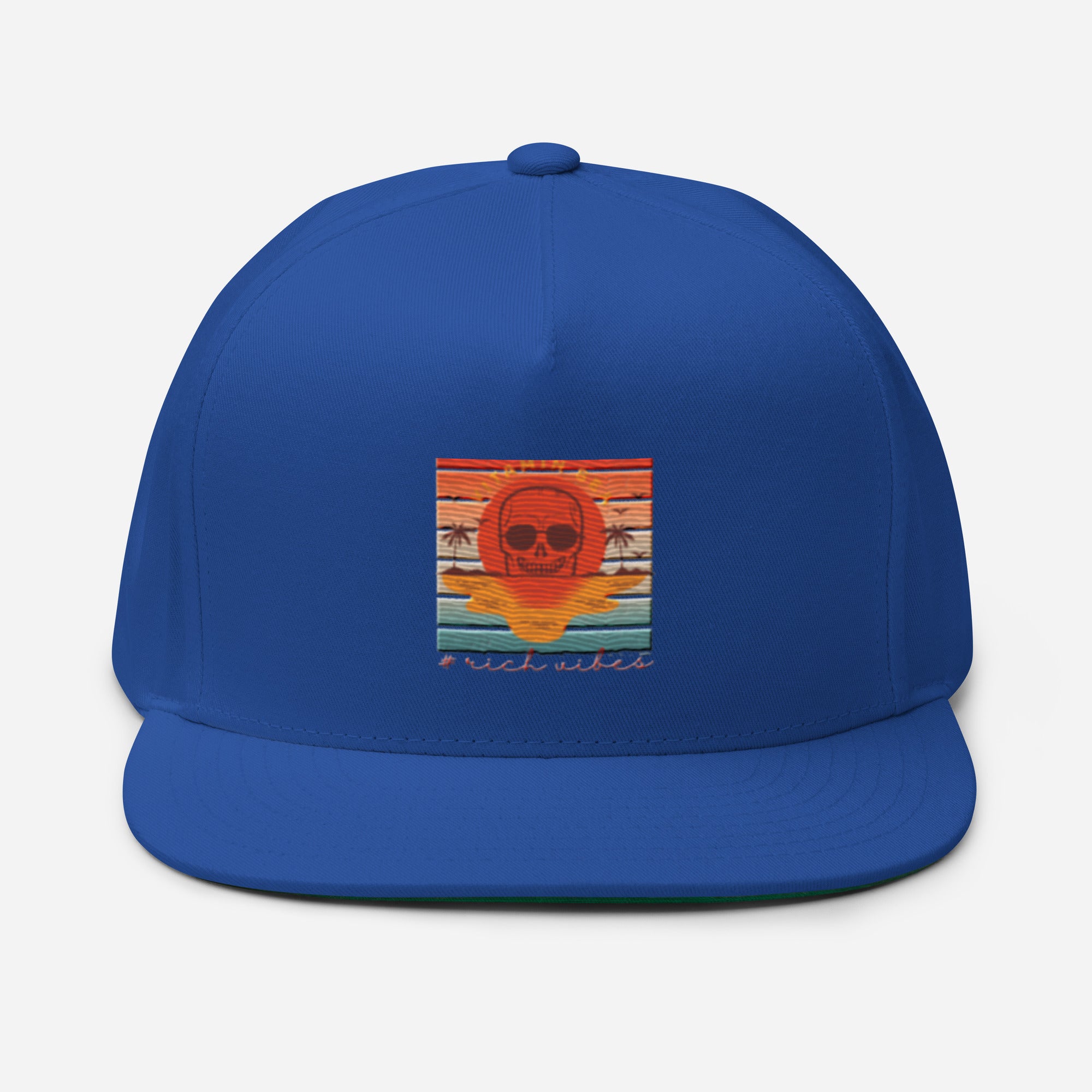 Rich Vibes Vitamin Sea - Flat Bill Cap Royal Blue