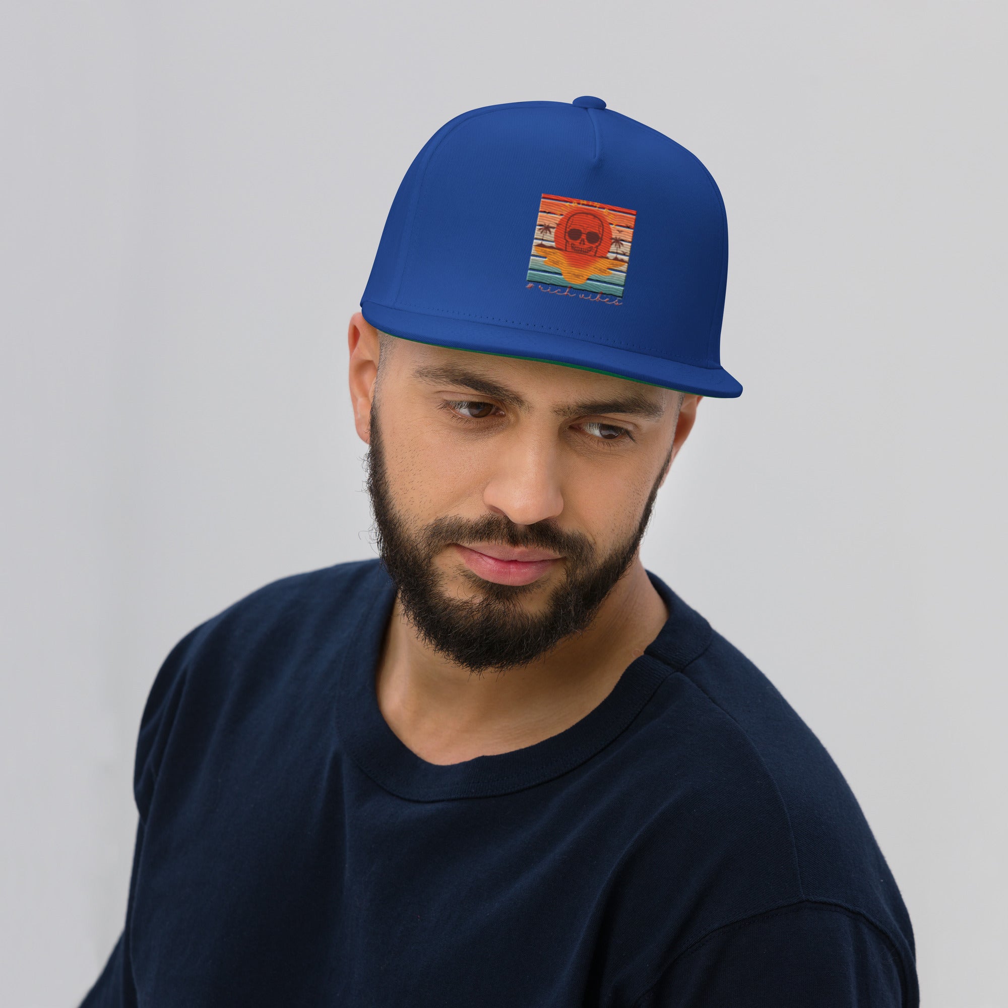 Rich Vibes Vitamin Sea - Flat Bill Cap Royal Blue