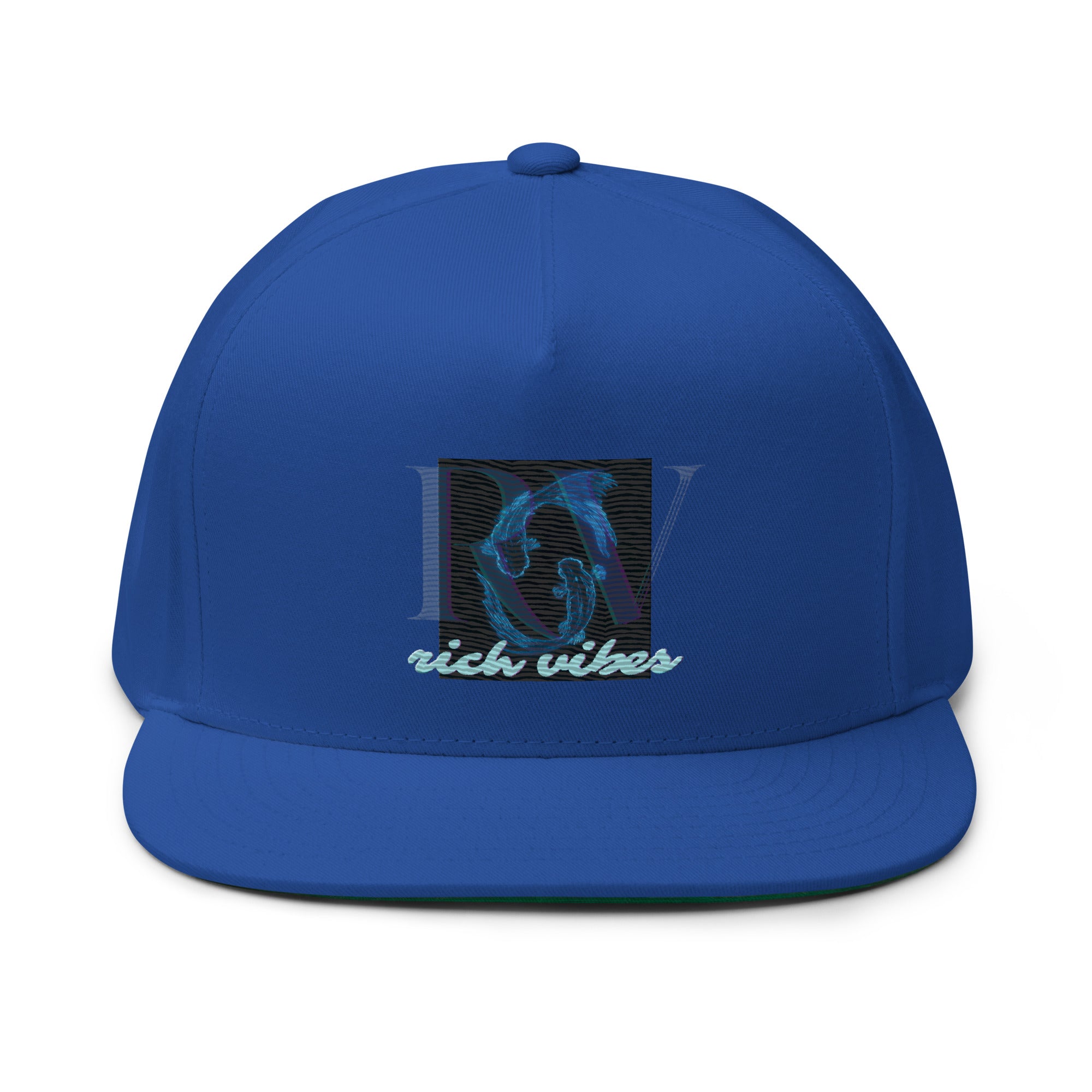 Rich Vibes Koi RV Blue - Flat Bill Cap Royal Blue