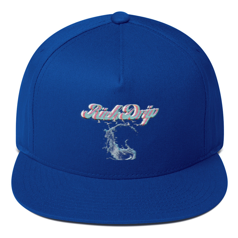 Rich Vibes Rich Drip Str8 Splash RR 2.0 - Flat Bill Cap MIAMI White