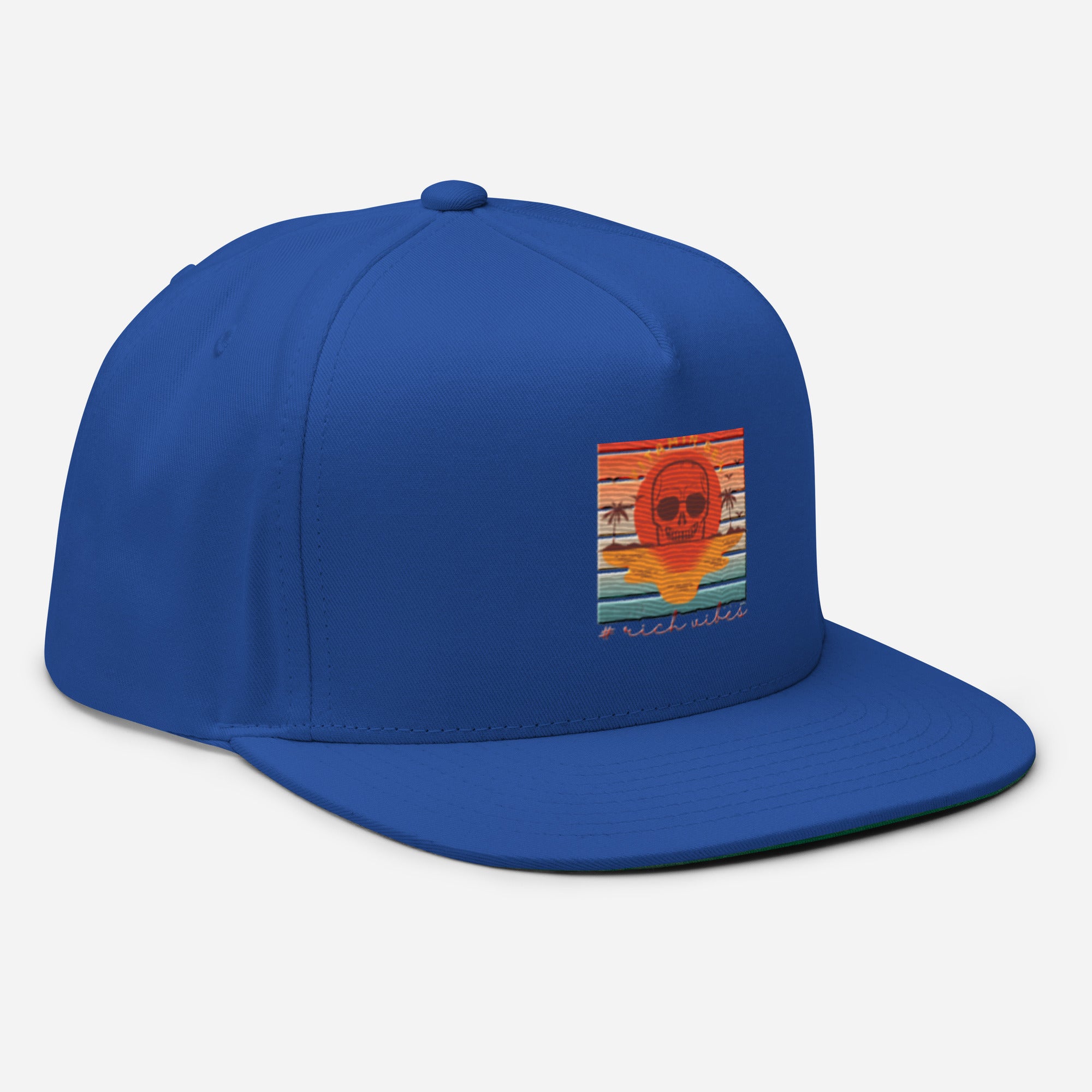 Rich Vibes Vitamin Sea - Flat Bill Cap Royal Blue