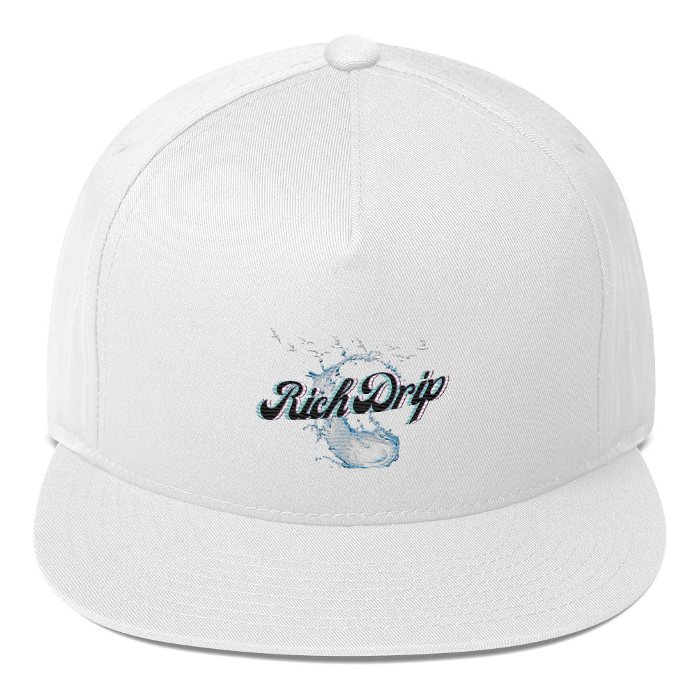 Rich Vibes Rich Drip Splash RR 2.0 - Flat Bill Cap White