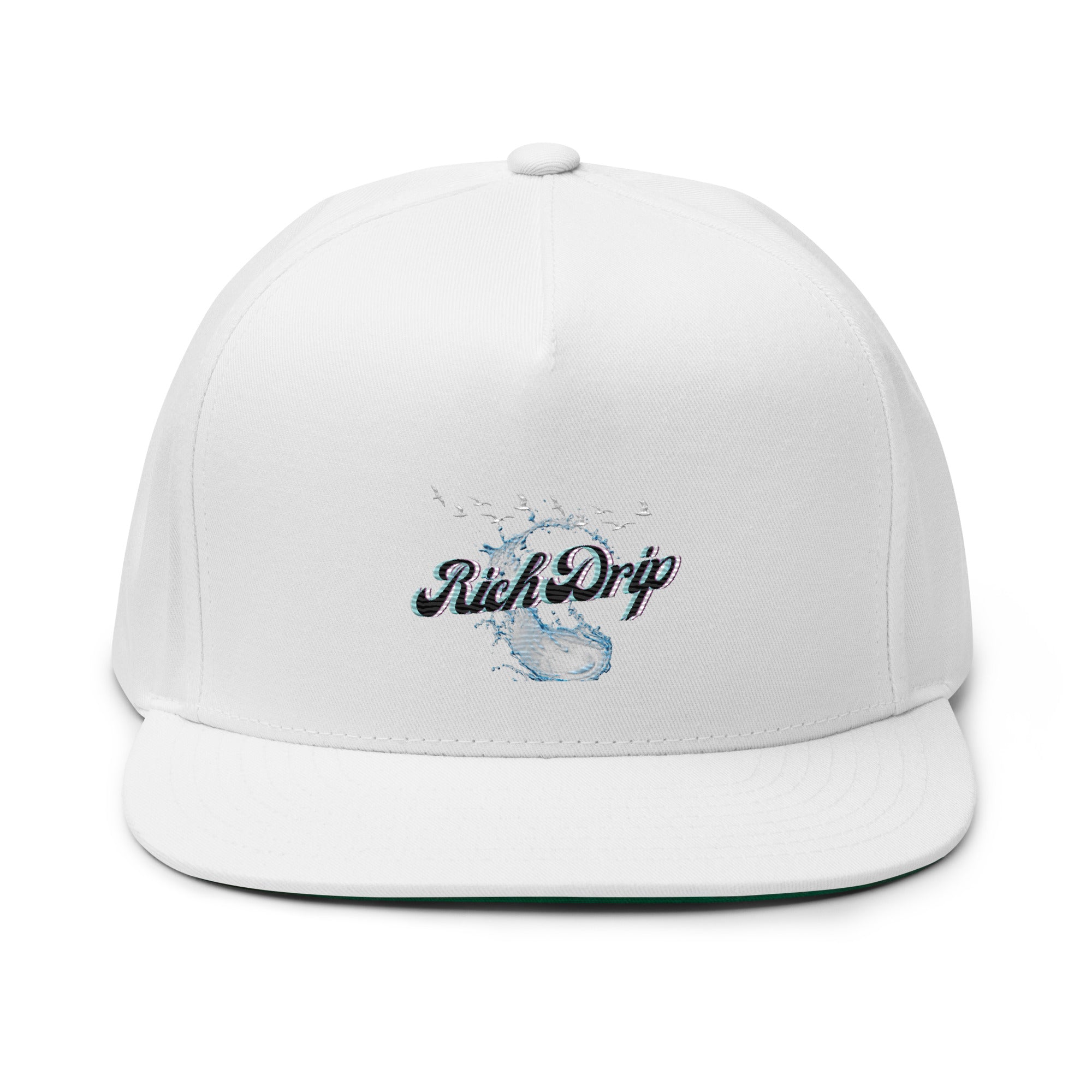 Rich Vibes Rich Drip Splash RR 2.0 - Flat Bill Cap White