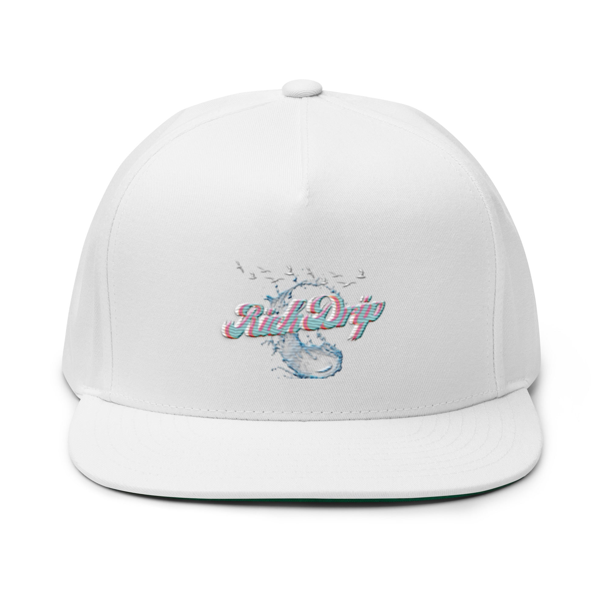 Rich Vibes Rich Drip Miami Splash RR 1.0 - Flat Bill Cap White