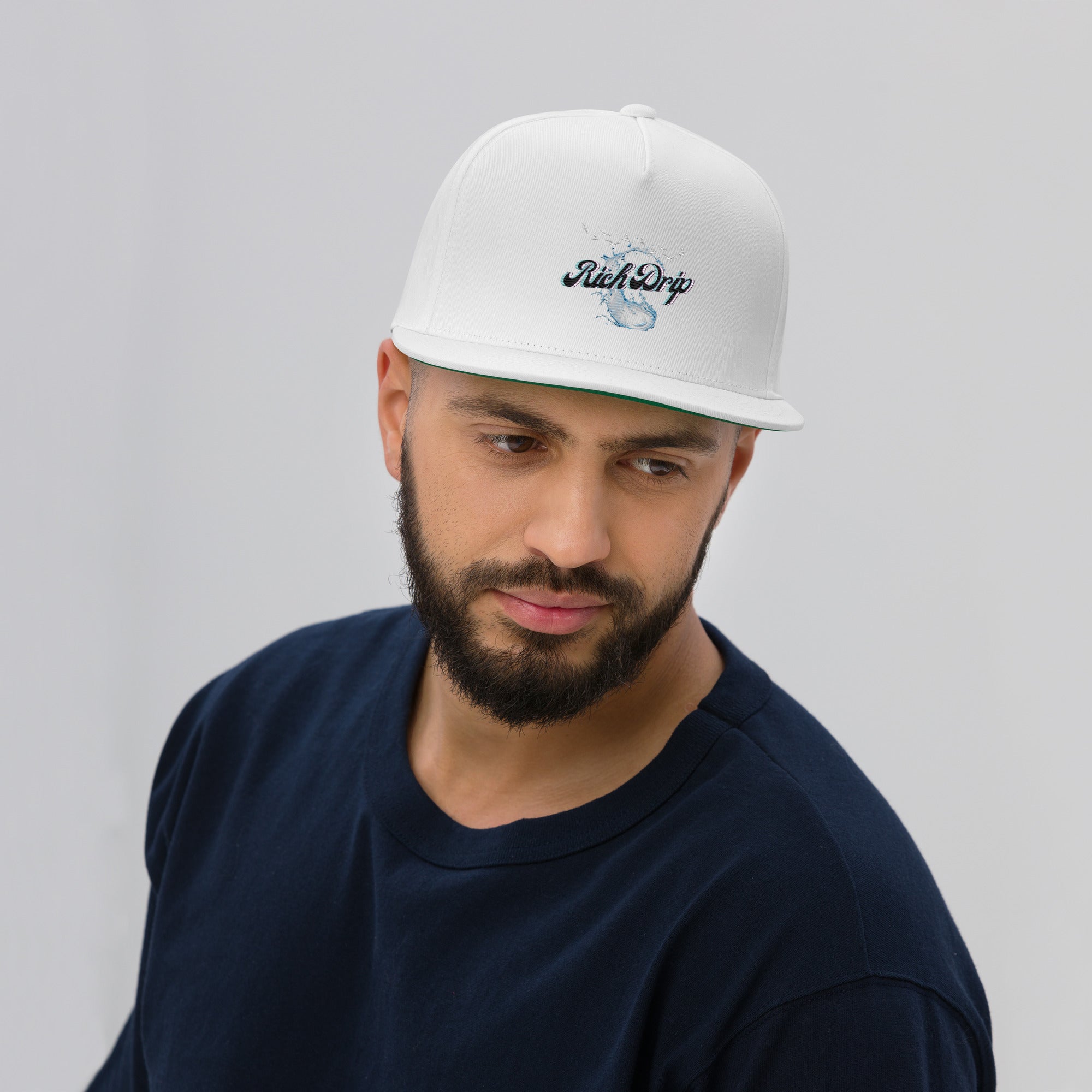 Rich Vibes Rich Drip Splash RR 2.0 - Flat Bill Cap White