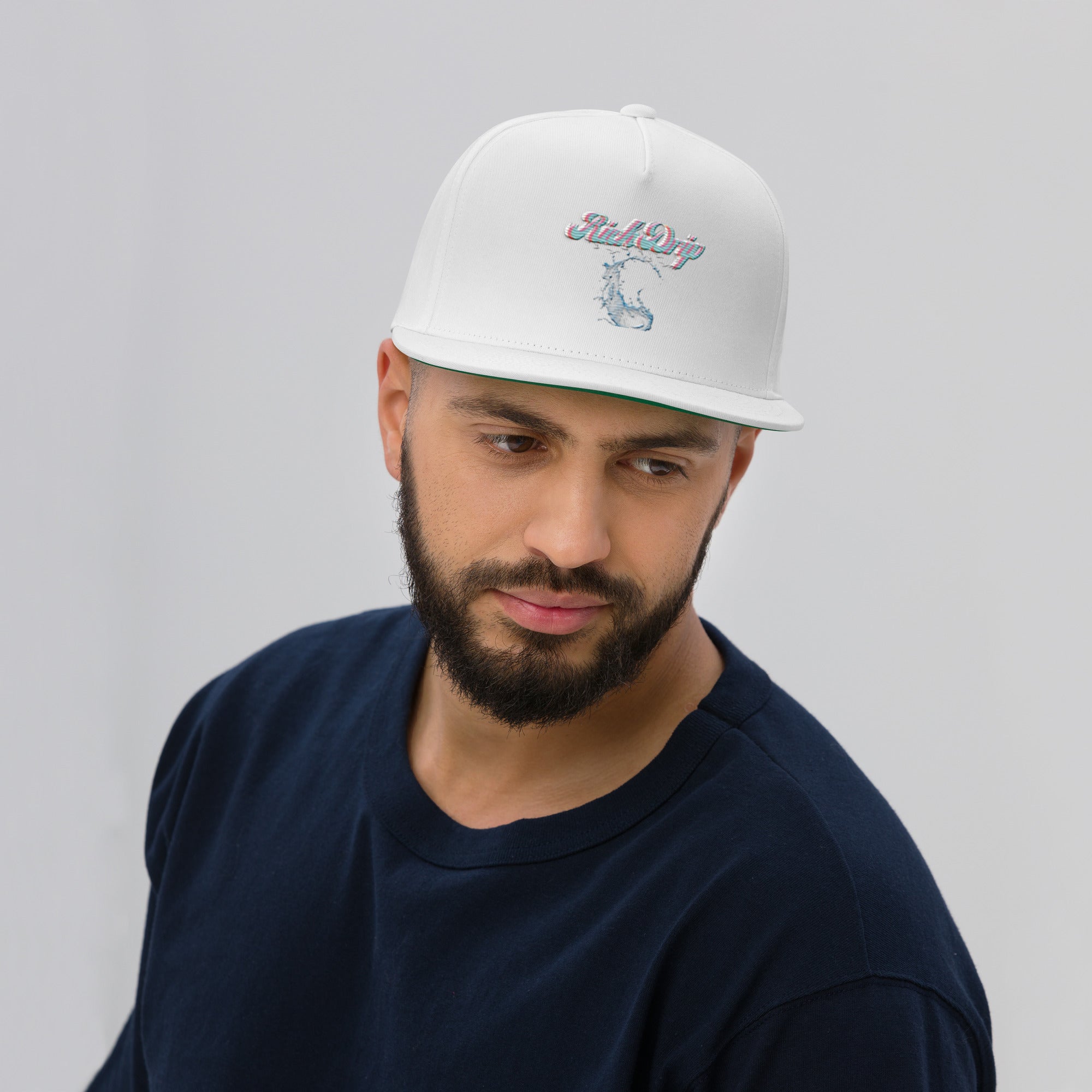 Rich Vibes Rich Drip Str8 Splash RR 2.0 - Flat Bill Cap MIAMI White