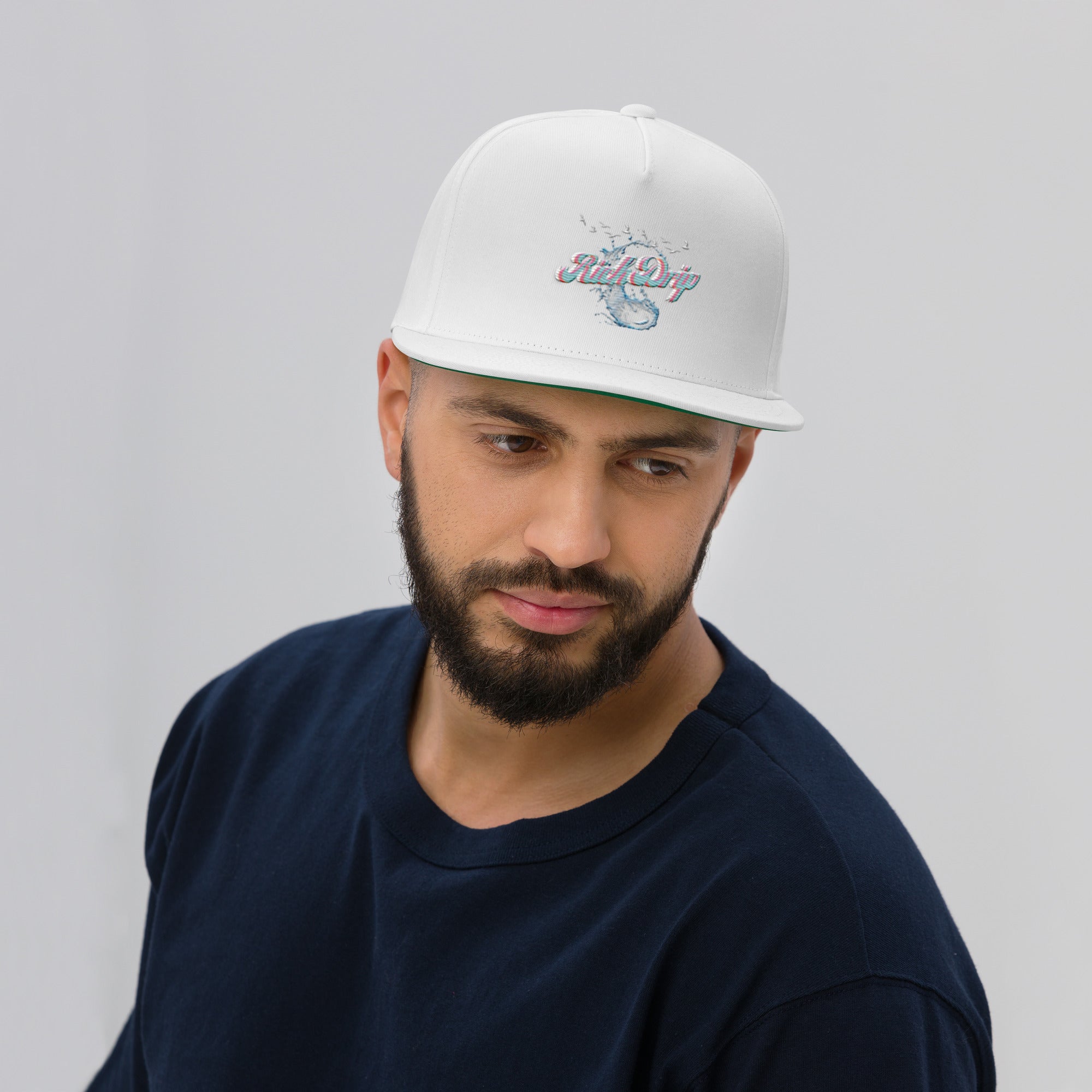 Rich Vibes Rich Drip Miami Splash RR 1.0 - Flat Bill Cap White