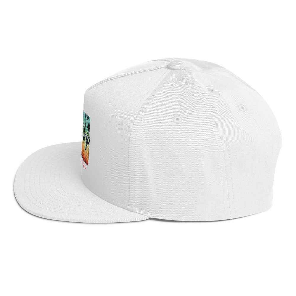 Rich Drip Multi Colored Beach Sunset Drip 2.0 - Flat Bill Cap White