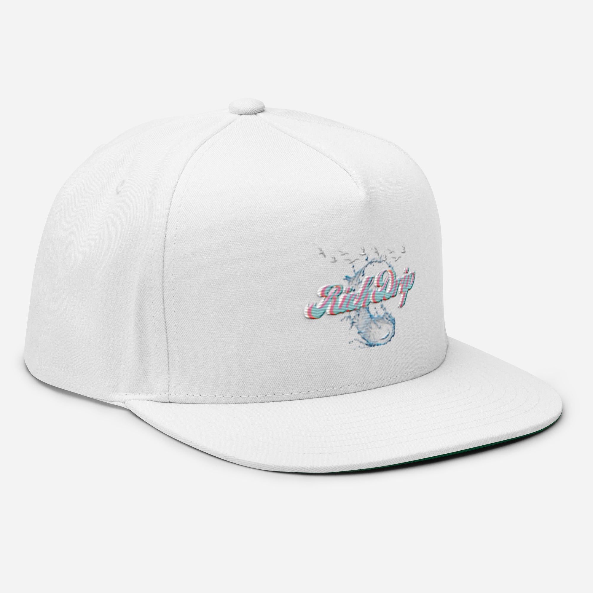 Rich Vibes Rich Drip Miami Splash RR 1.0 - Flat Bill Cap White