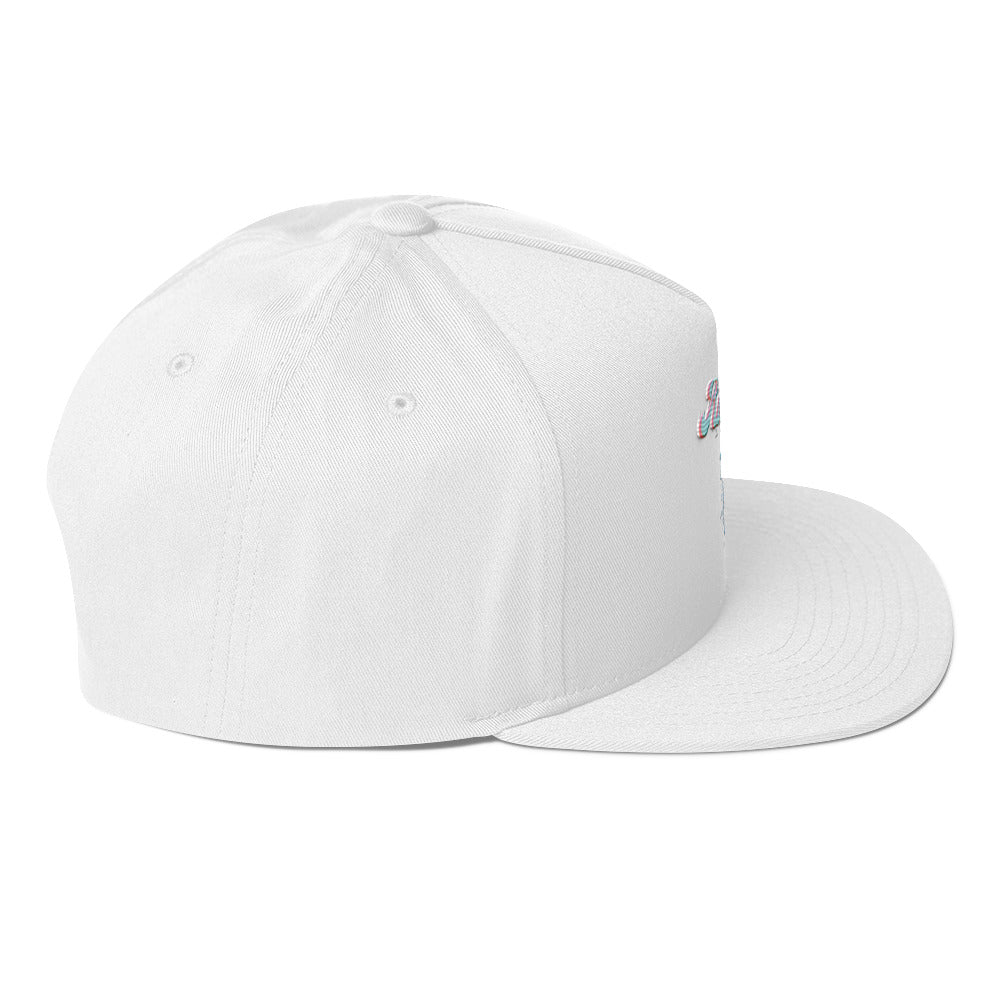 Rich Vibes Rich Drip Str8 Splash RR 2.0 - Flat Bill Cap MIAMI White