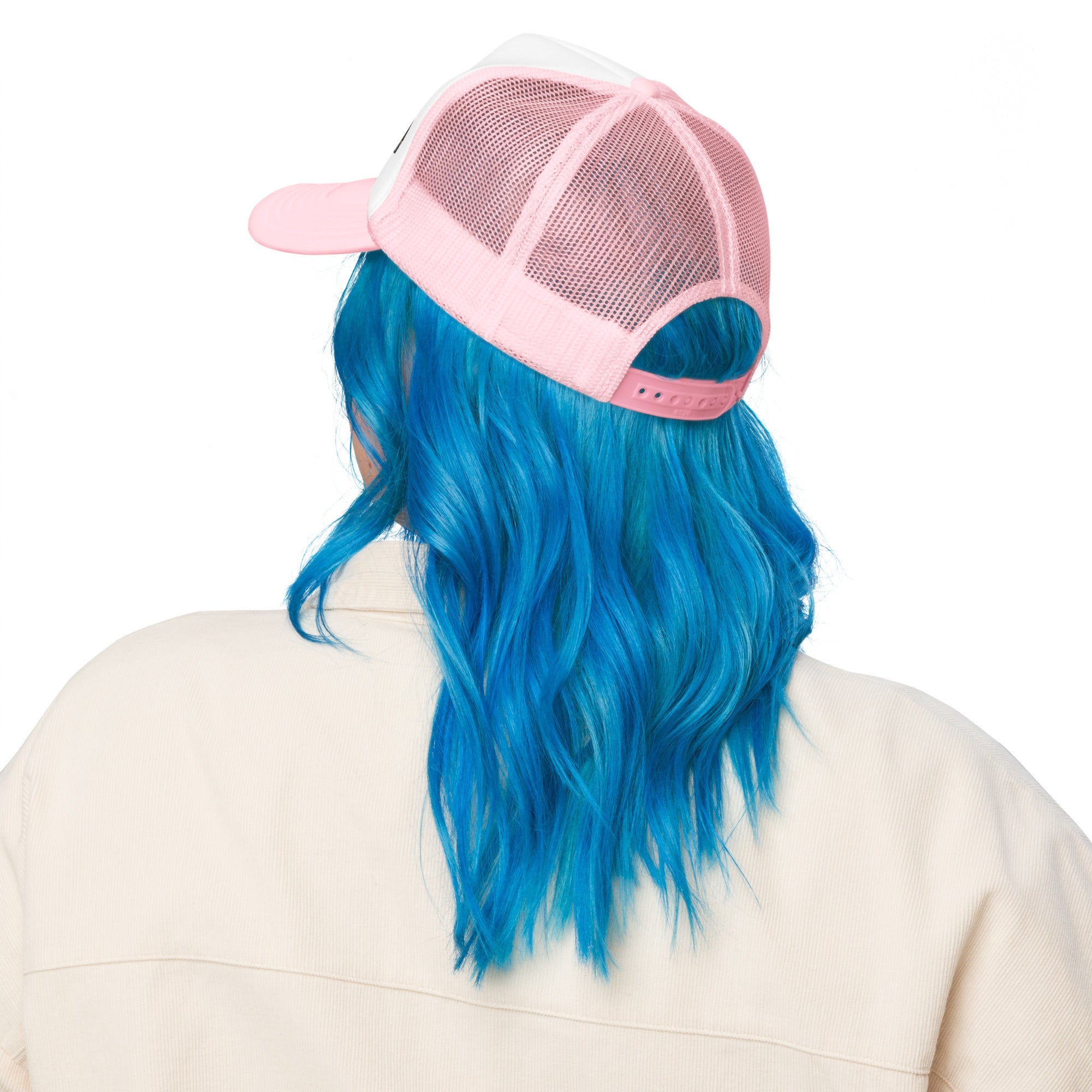 Rich Vibes RR Turquoise Terrier Silhouette - Foam trucker hat Pink