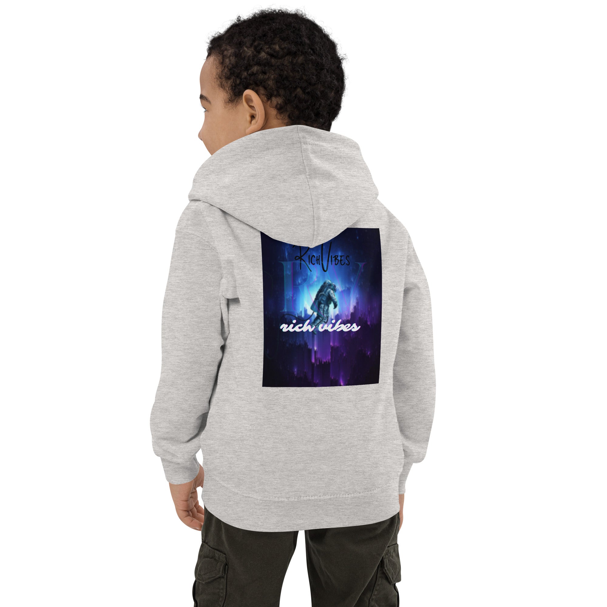 Rich Vibes RV Transparent Astronaut - Kids Hoodie