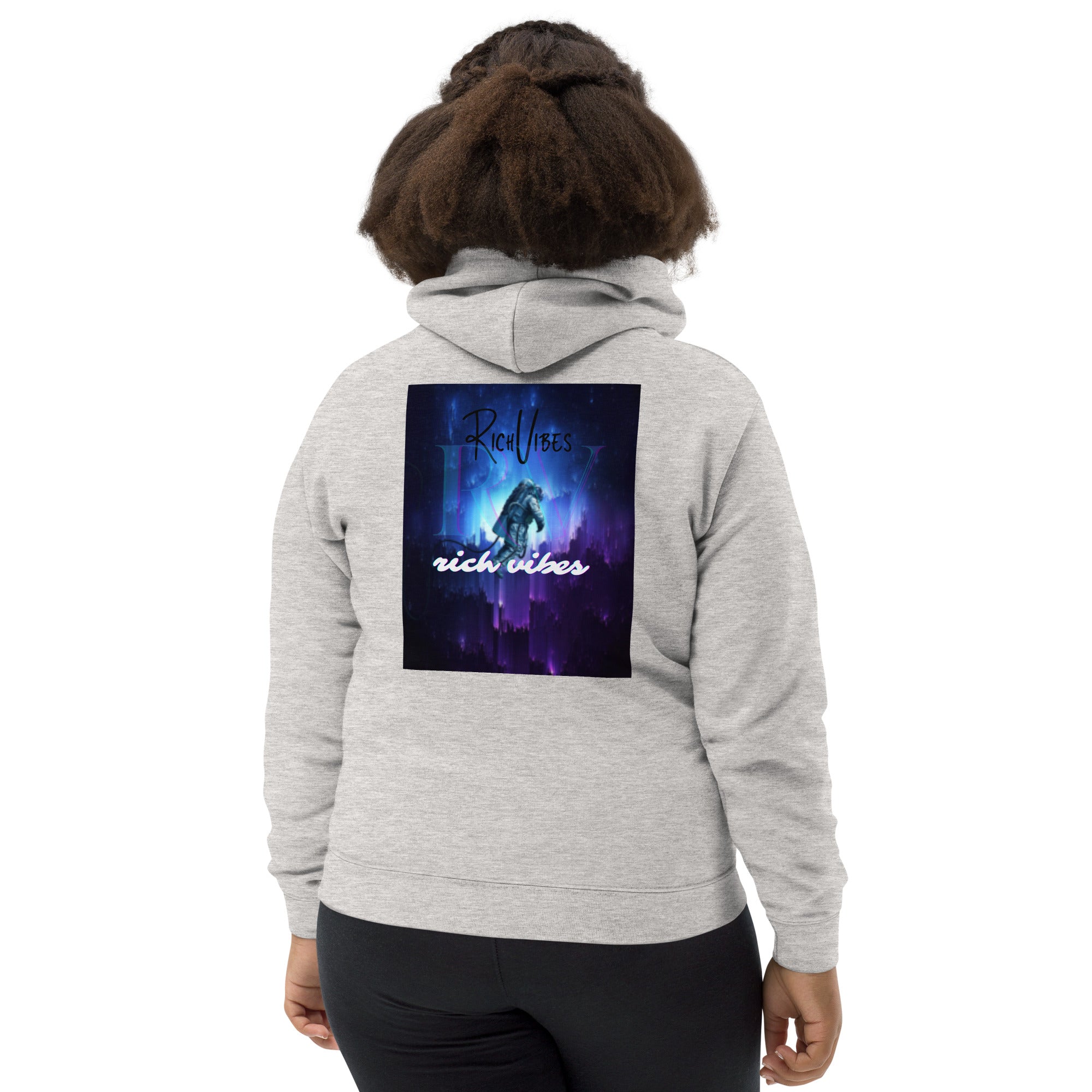 Rich Vibes RV Transparent Astronaut - Kids Hoodie