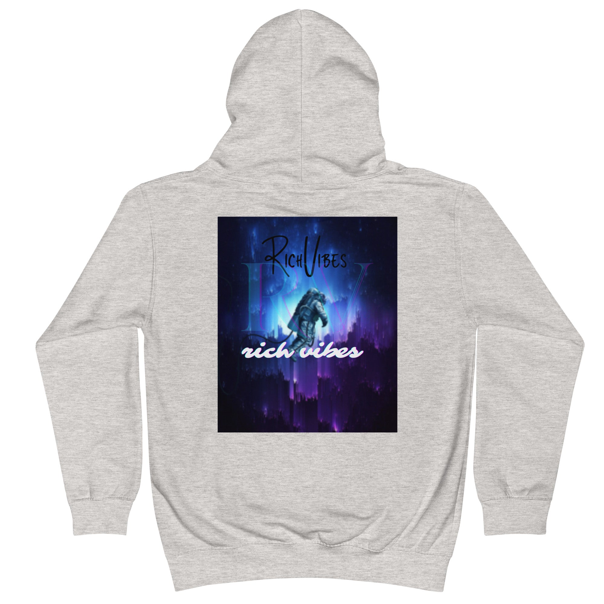 Rich Vibes RV Transparent Astronaut - Kids Hoodie