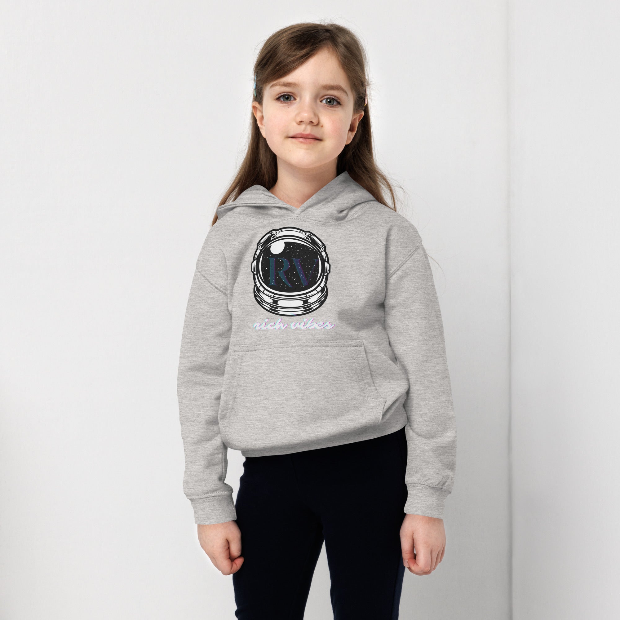 Rich Vibes RV Transparent Astronaut - Kids Hoodie