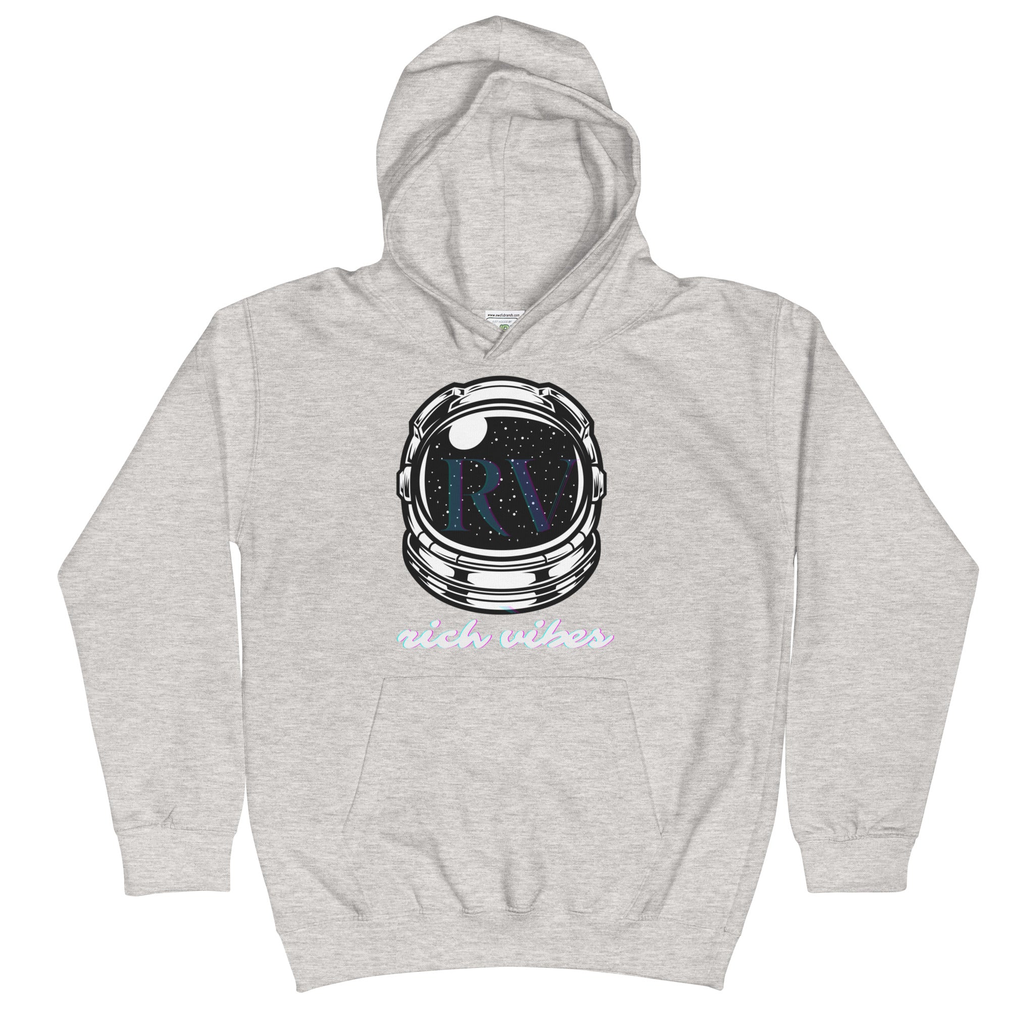Rich Vibes RV Transparent Astronaut - Kids Hoodie