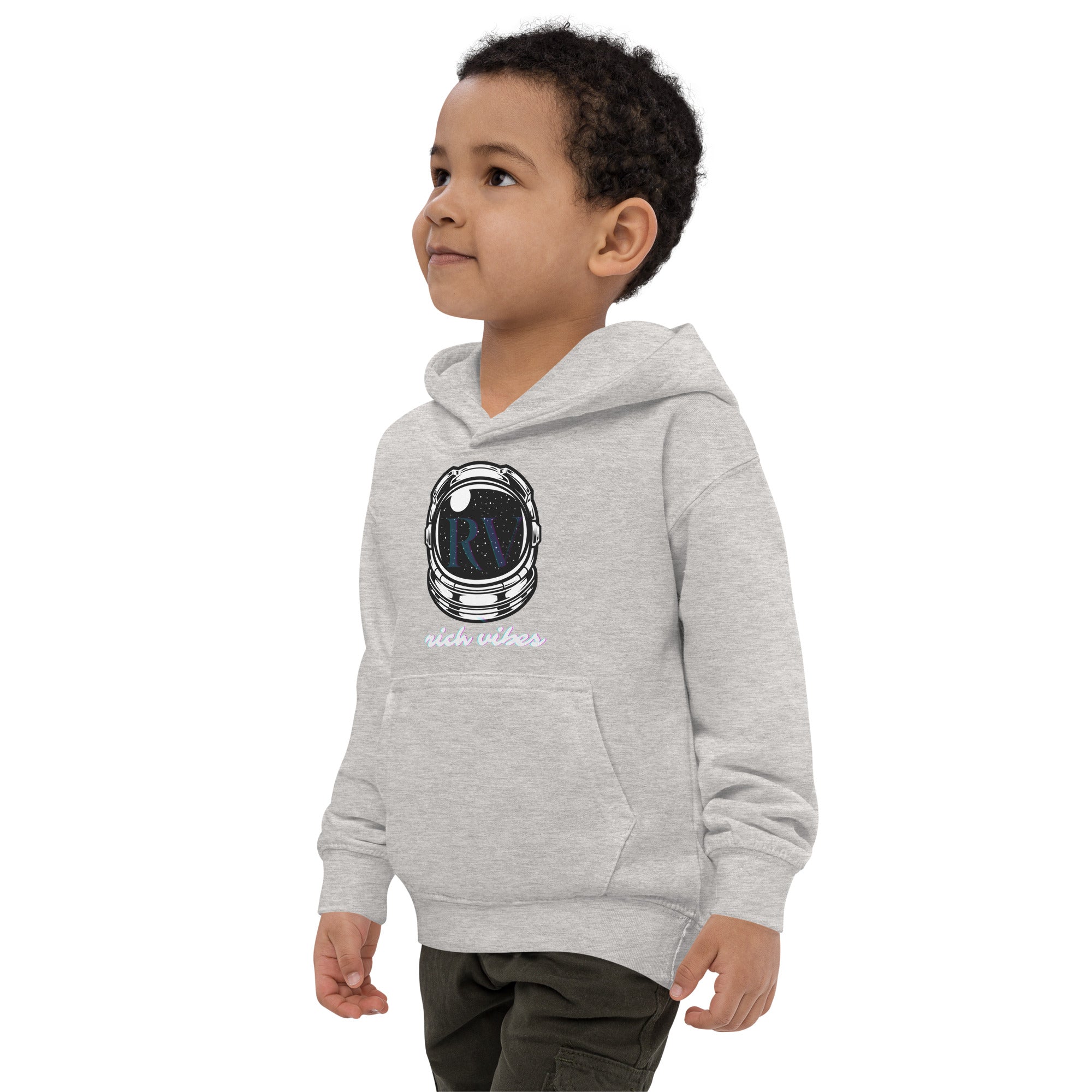Rich Vibes RV Transparent Astronaut - Kids Hoodie