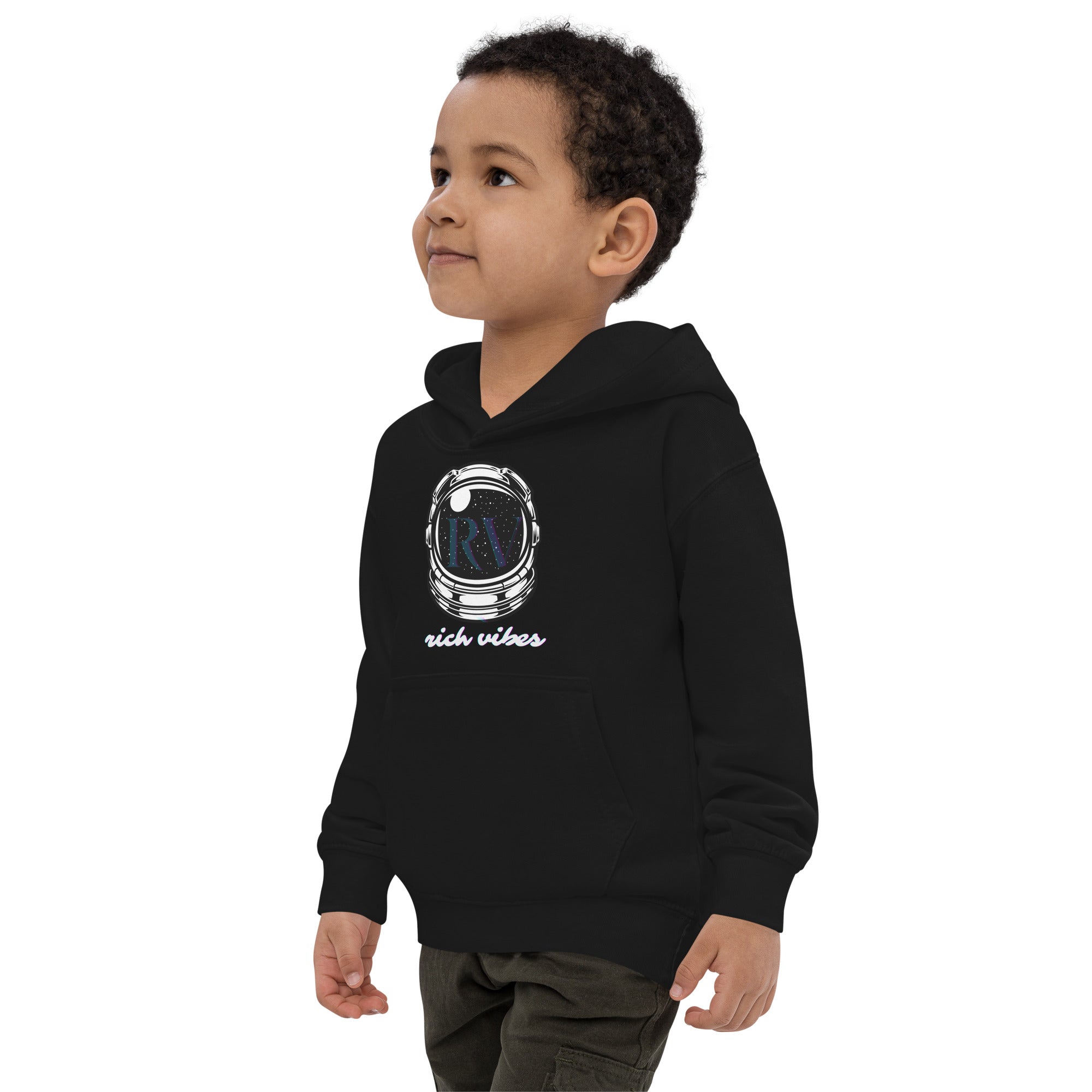 Rich Vibes RV Transparent Astronaut - Kids Hoodie
