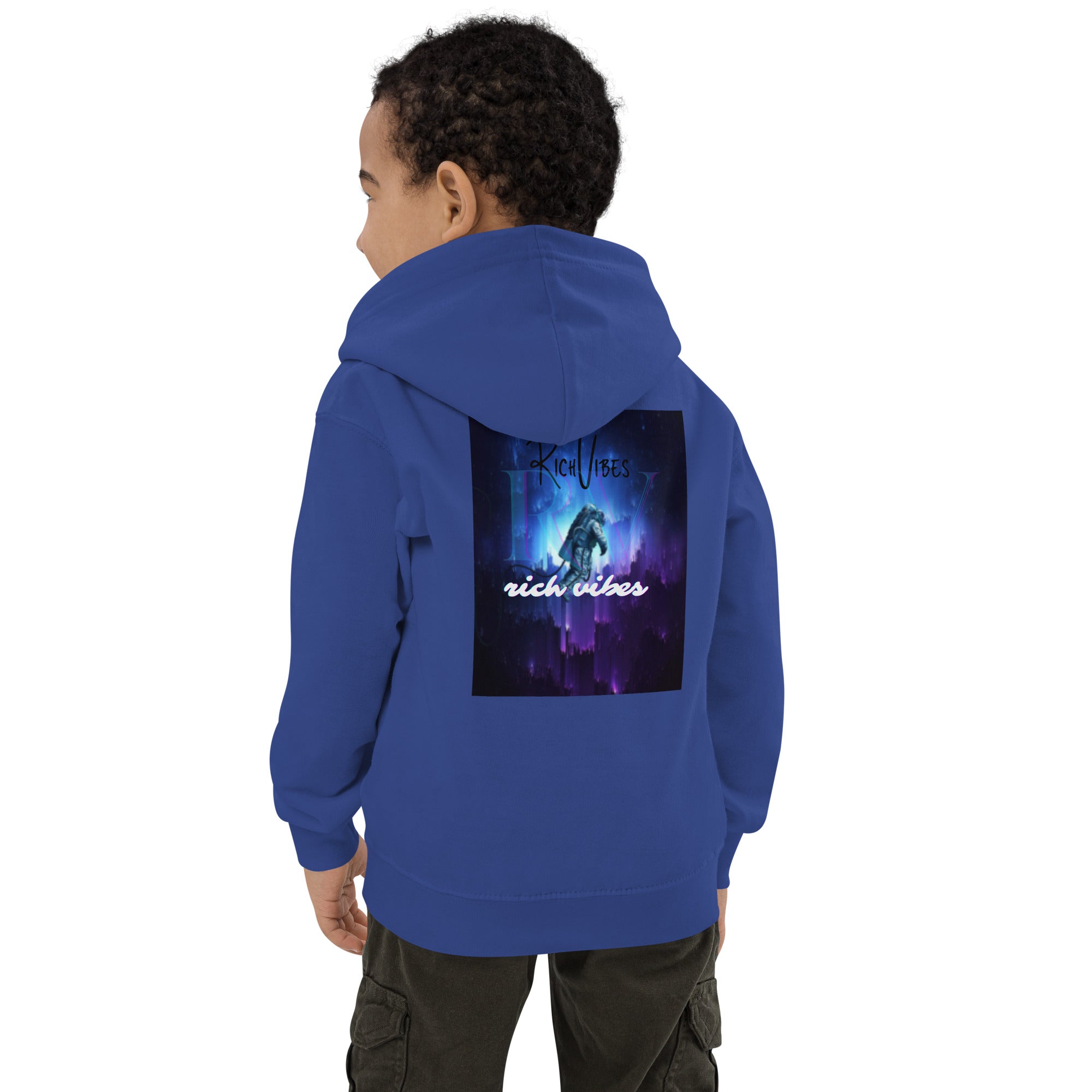 Rich Vibes RV Transparent Astronaut - Kids Hoodie