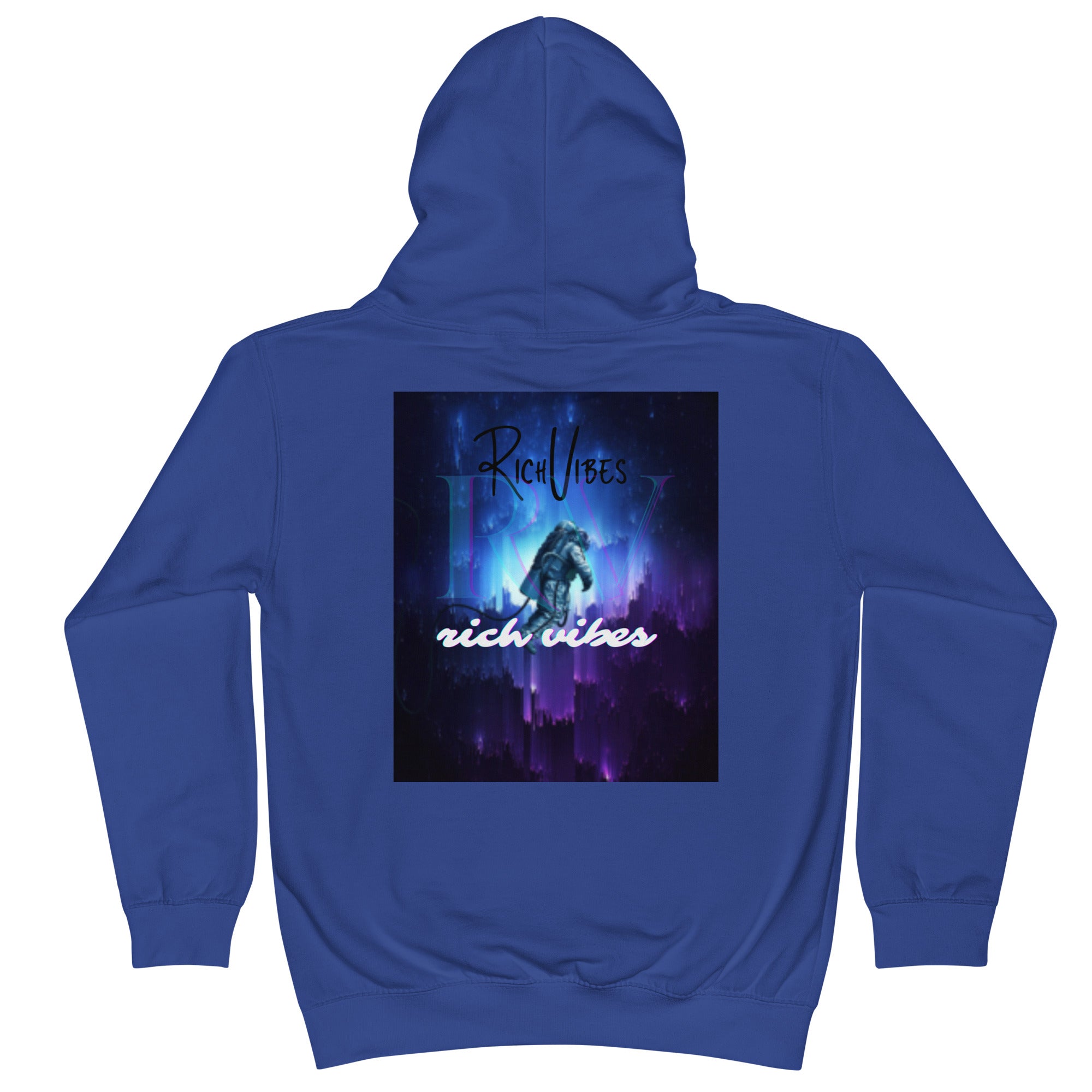 Rich Vibes RV Transparent Astronaut - Kids Hoodie
