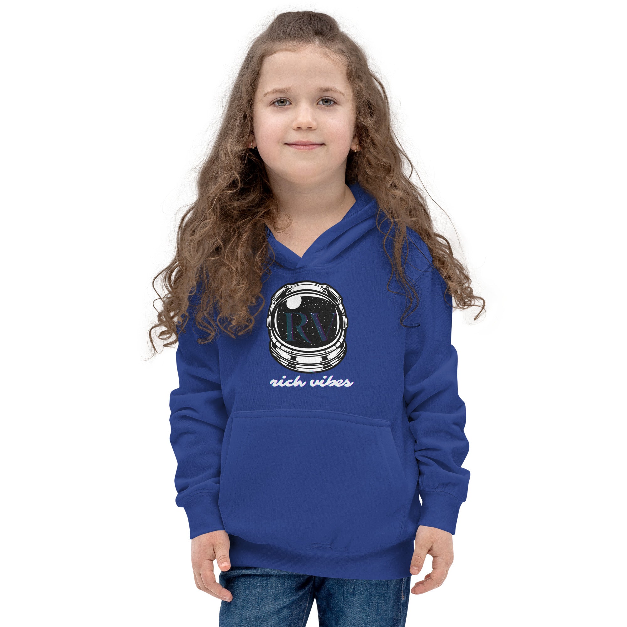 Rich Vibes RV Transparent Astronaut - Kids Hoodie