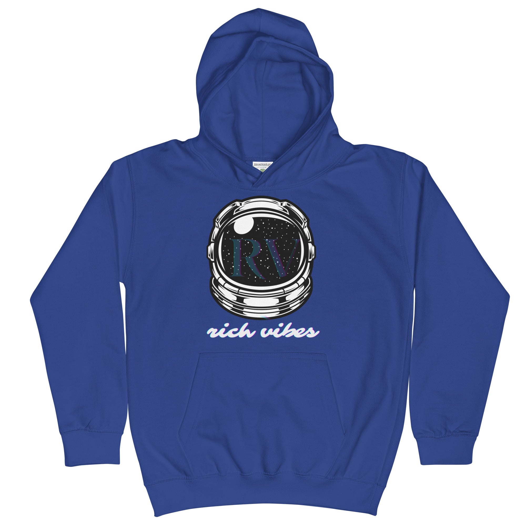 Rich Vibes RV Transparent Astronaut - Kids Hoodie