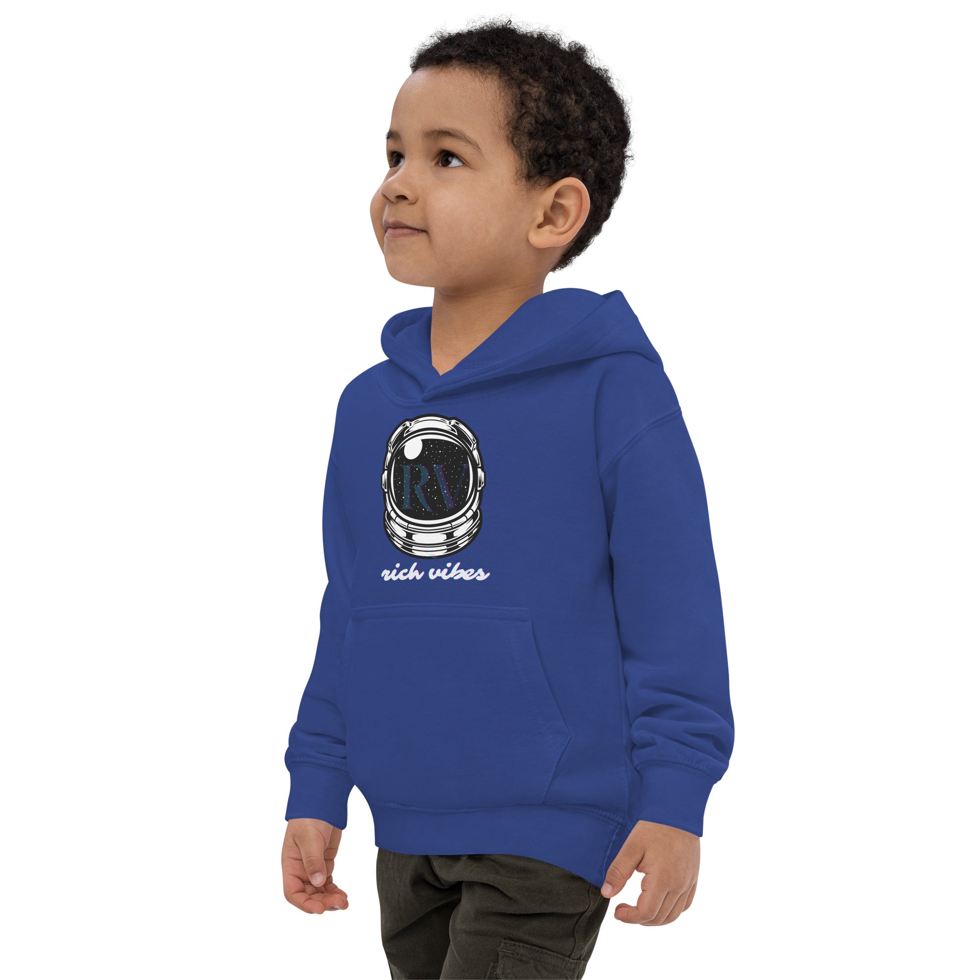 Rich Vibes RV Transparent Astronaut - Kids Hoodie