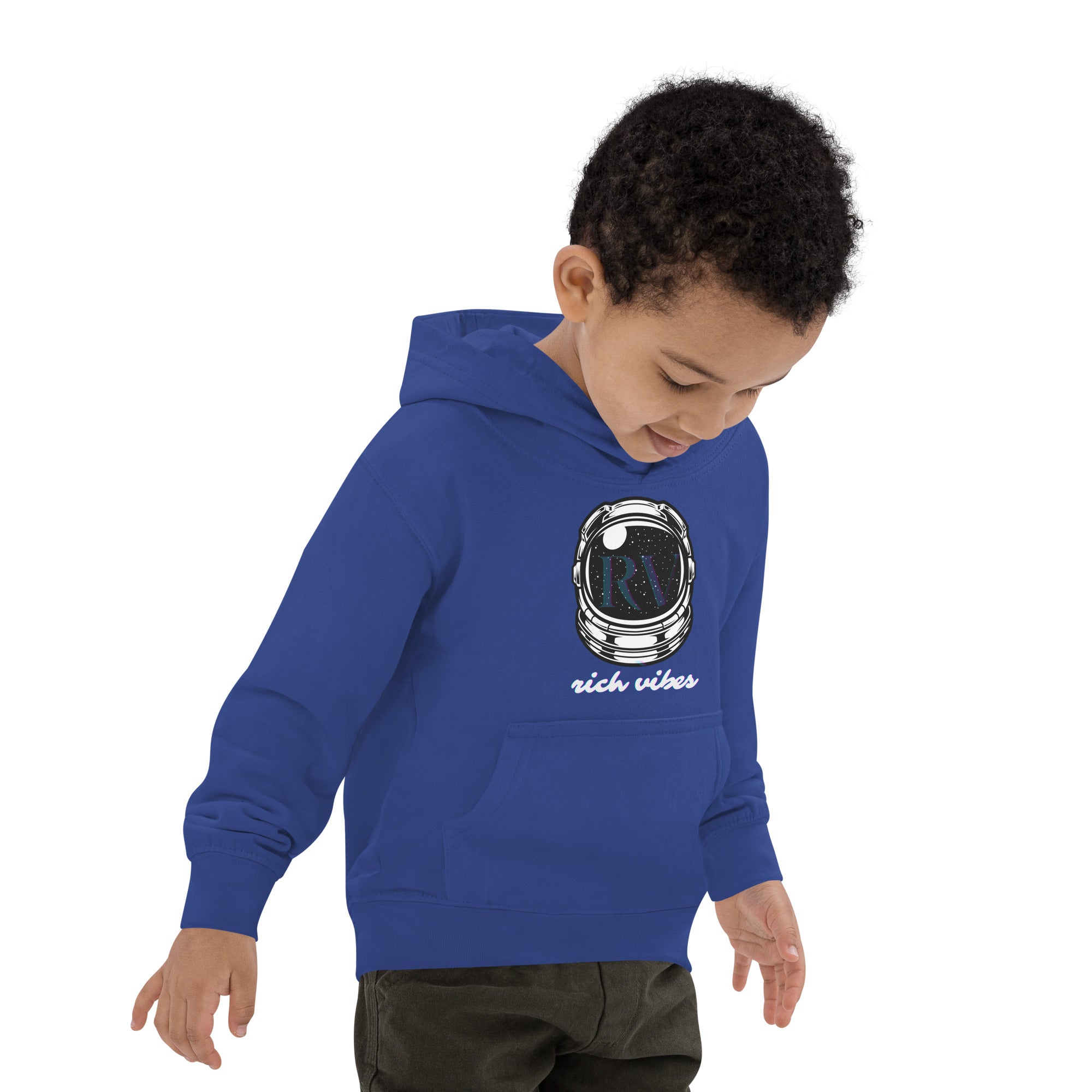 Rich Vibes RV Transparent Astronaut - Kids Hoodie
