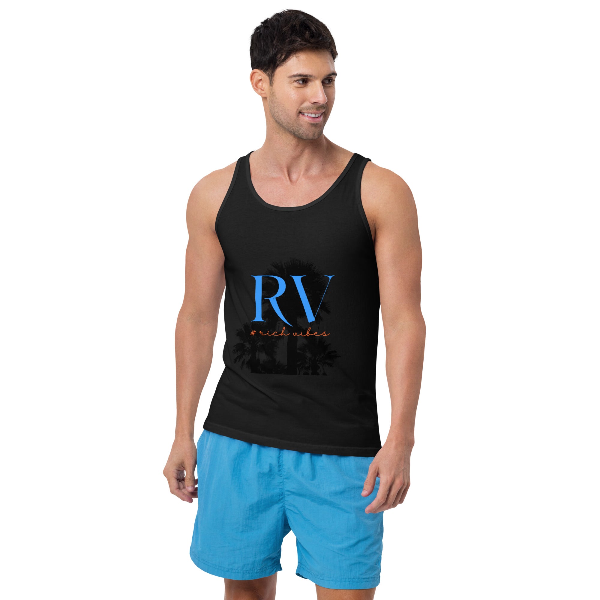 Rich Vibes RV Palm Tree Logo Tank Top