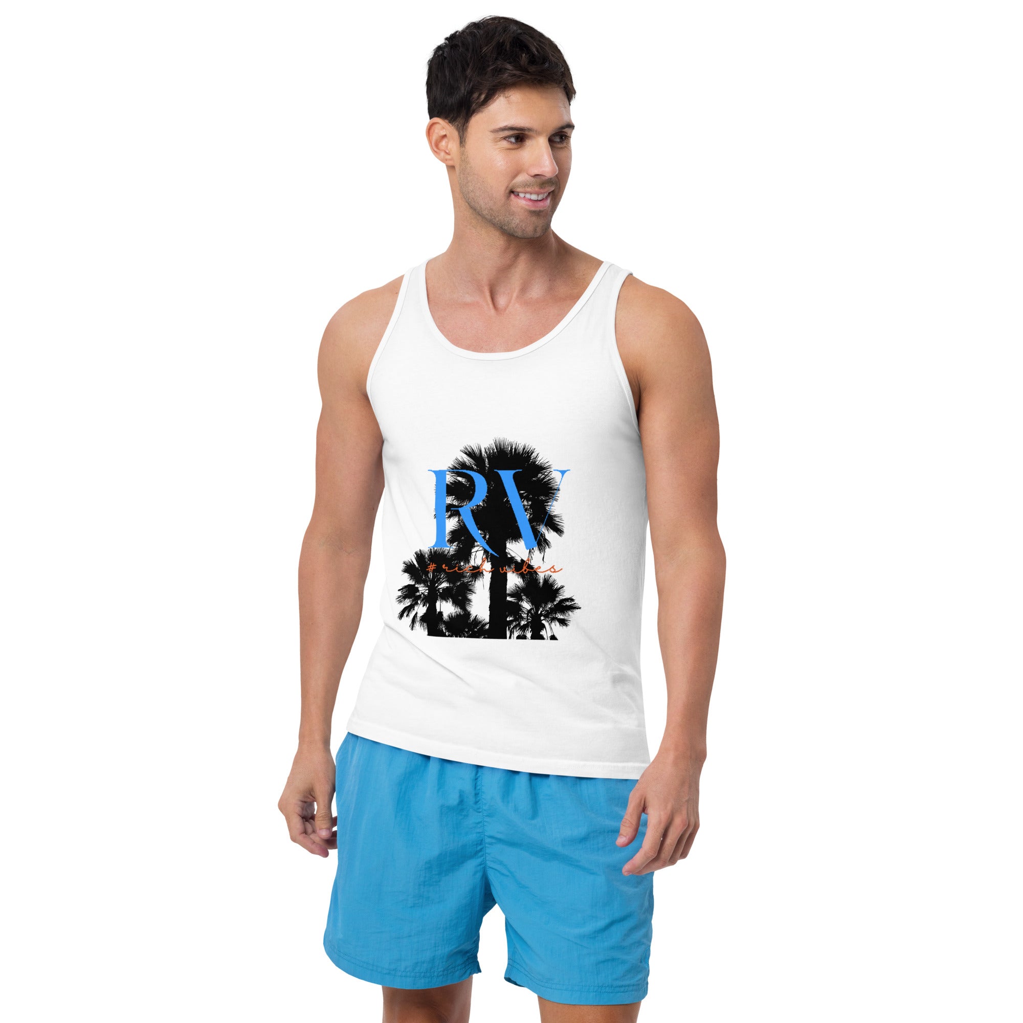 Rich Vibes RV Palm Tree Logo Tank Top