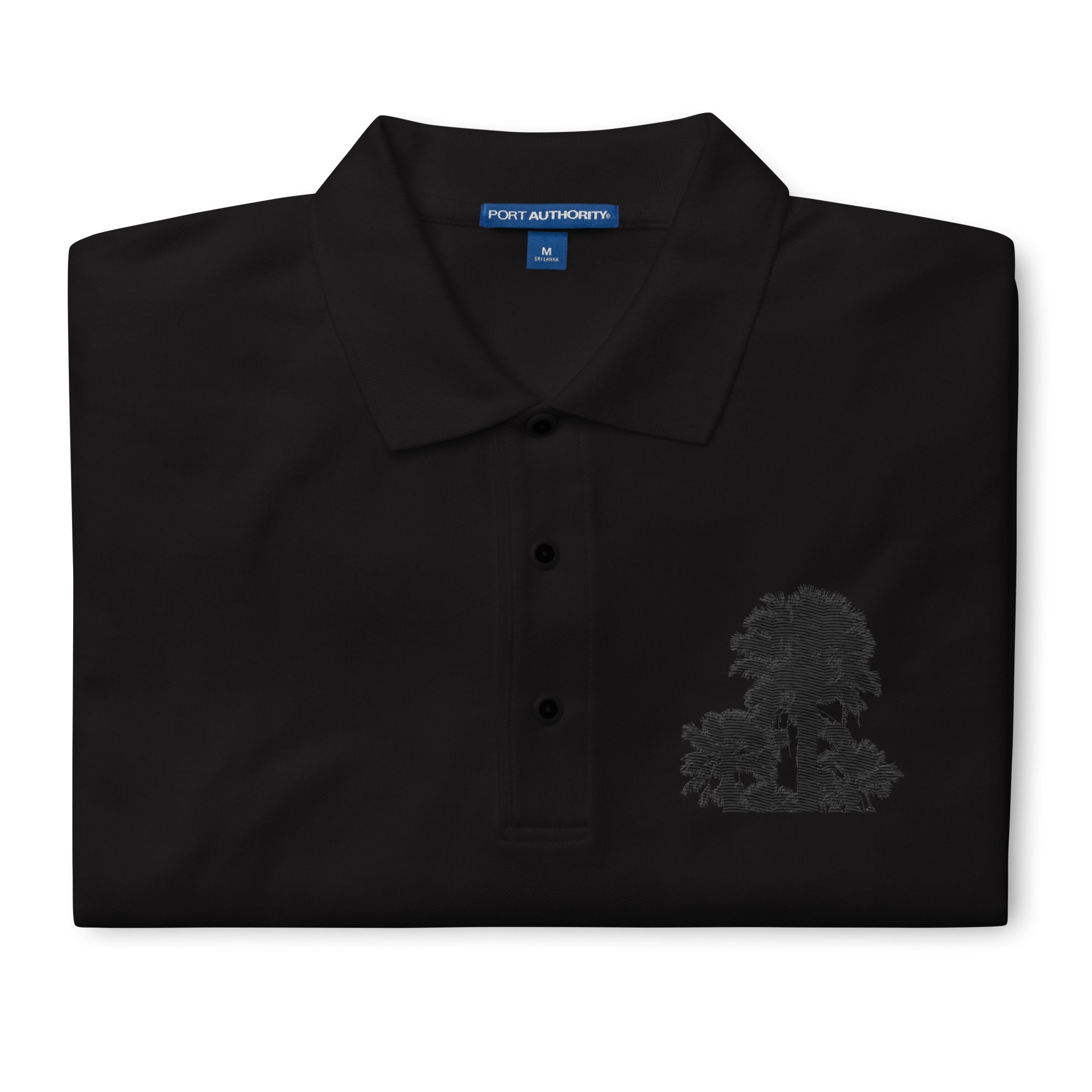 Rich Vibes Palm Trees Logo - Men's Premium Polo